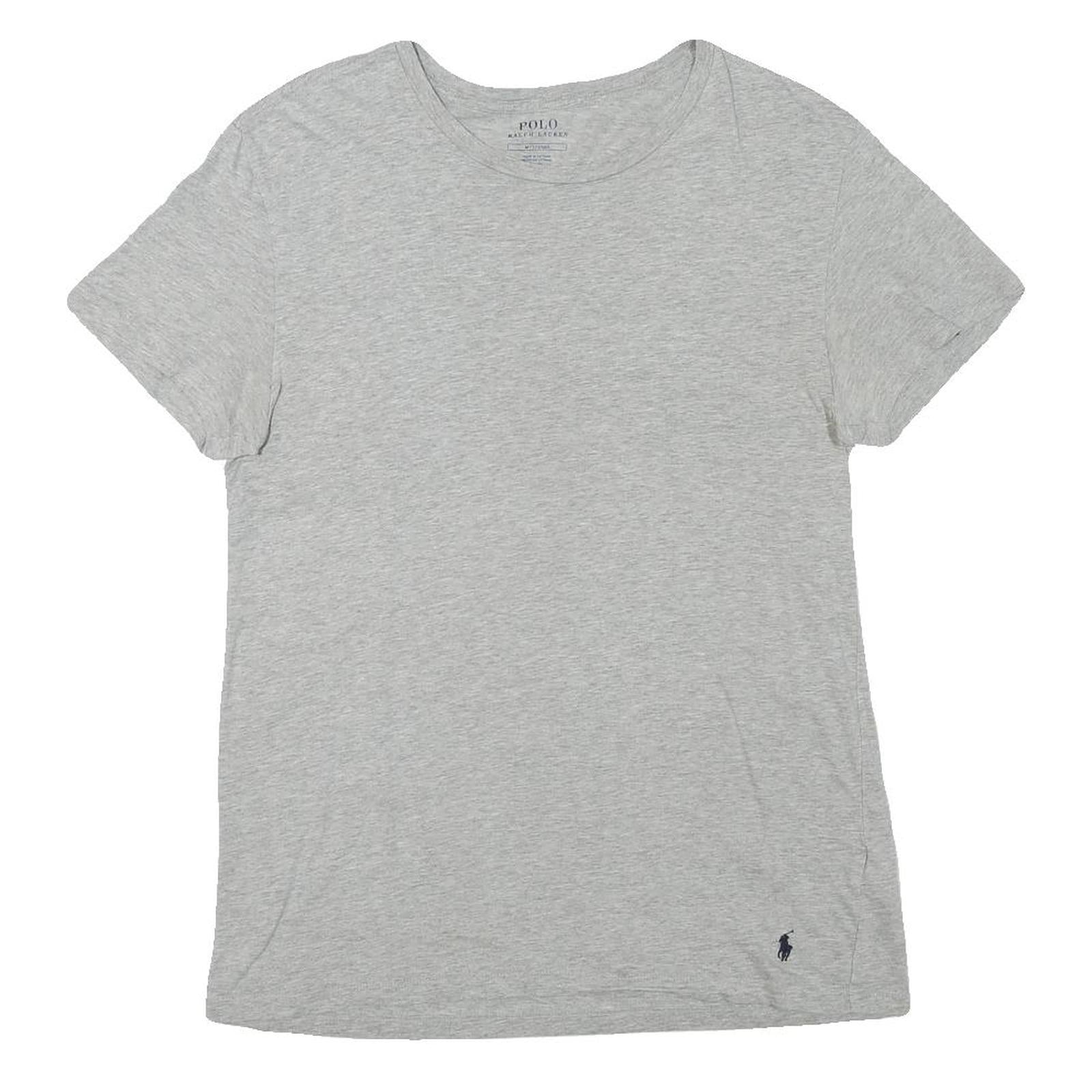 POLO RALPH LAUREN Mens Grey Classic T-Shirt M Short Sleeve Crew Neck Plain Refurbished - N/A refurbished available on Cerqular