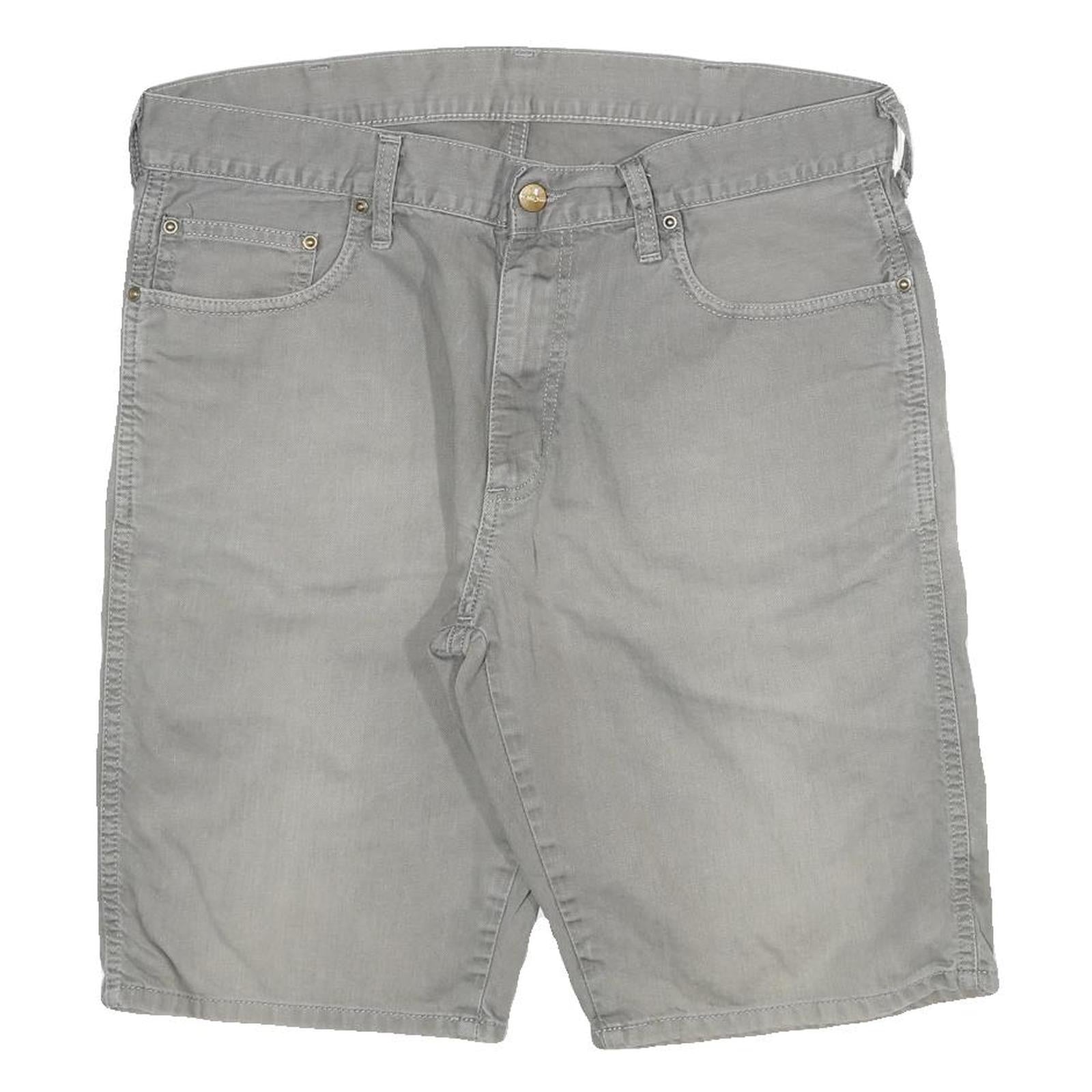 CARHARTT Mens Shorts Grey Casual L W32 Cotton Blend Durable Workwear Refurbished - N/A refurbished available on Cerqular