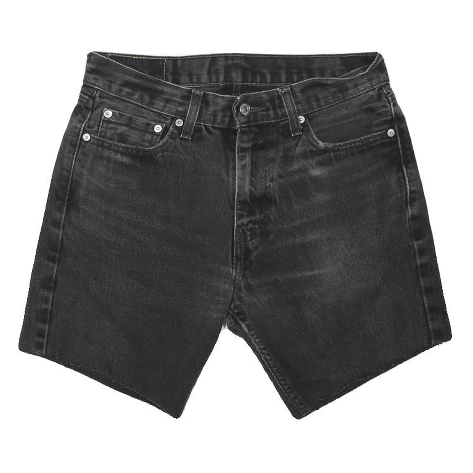 LEVI'S Mens Black Denim Shorts M W32 Casual Cotton Blend Stylish Fit Refurbished - N/A refurbished available on Cerqular