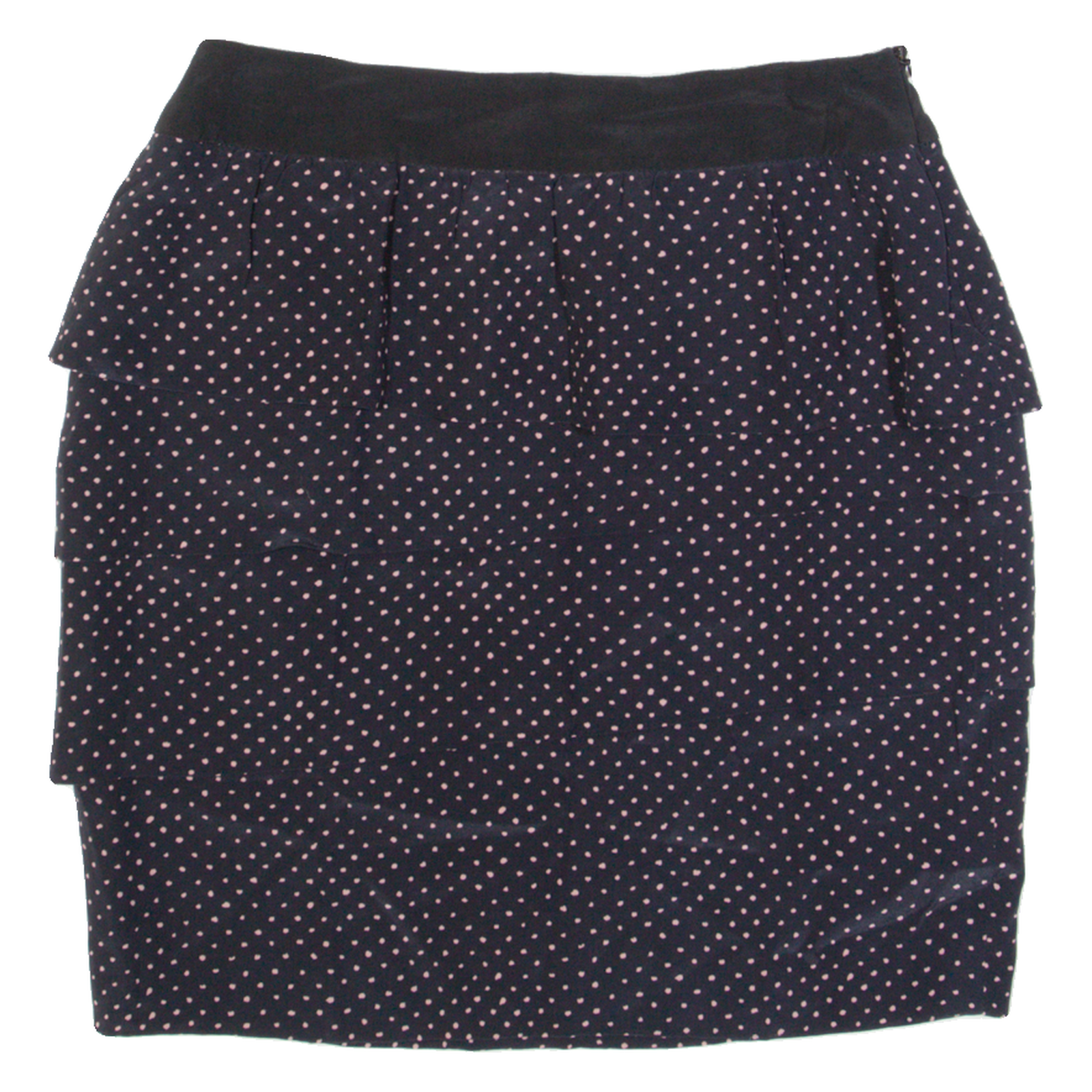 MAX&CO Womens Straight Skirt Black Short Silk Polka Dot UK 8 Refurbished - N/A refurbished available on Cerqular