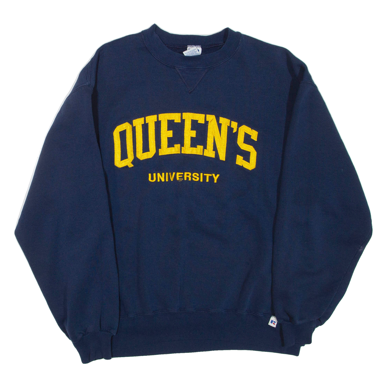 RUSSELL ATHLETIC Queen's University Mens Sweatshirt Blue Crew Neck USA L Refurbished - N/A refurbished available on Cerqular