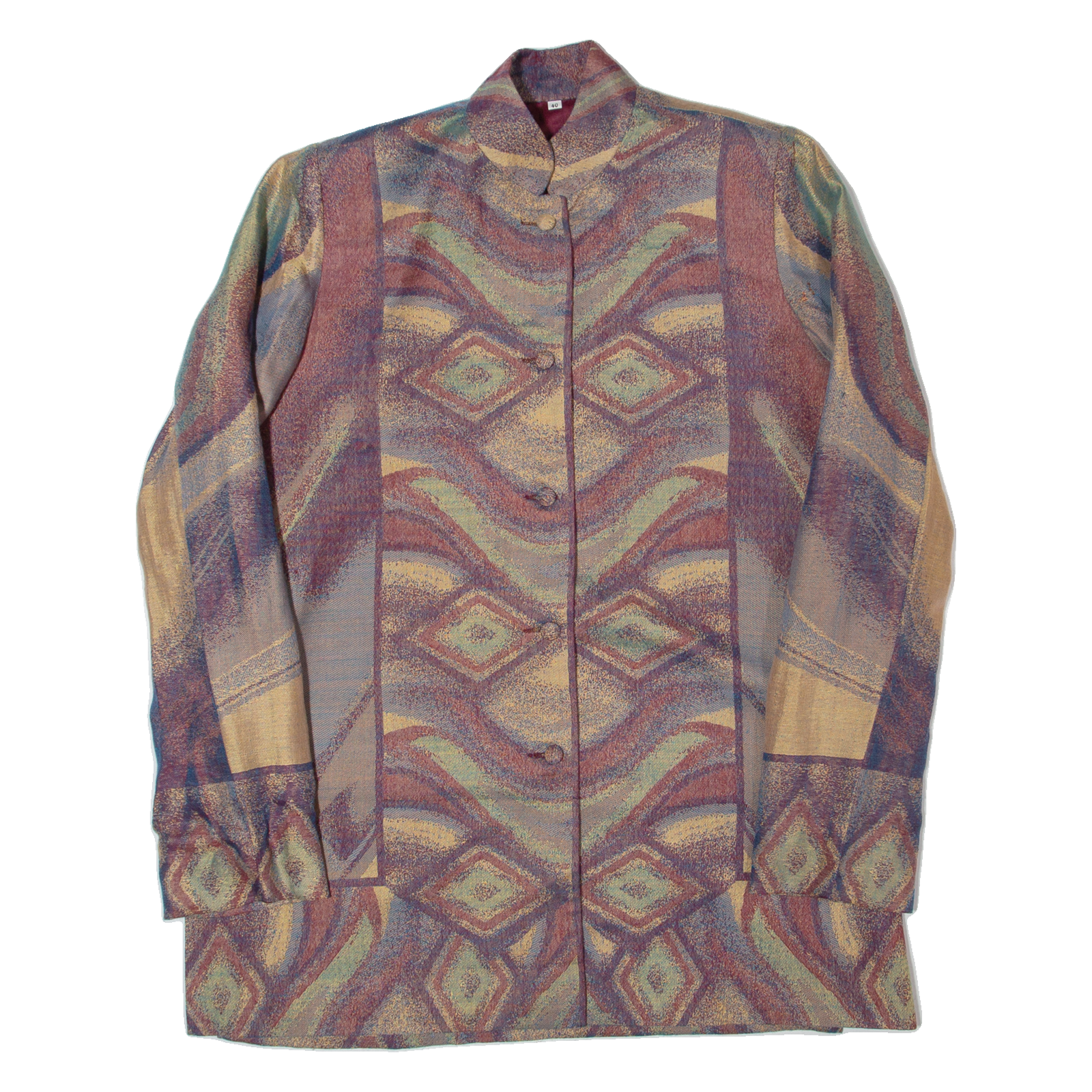 Buy Womens Blazer Jacket Blue 90s Crazy Pattern M Refurbished - $28.07 Womens Blazer Jacket Blue 90s Crazy Pattern M Refurbished - N/A refurbished available on Cerqular
