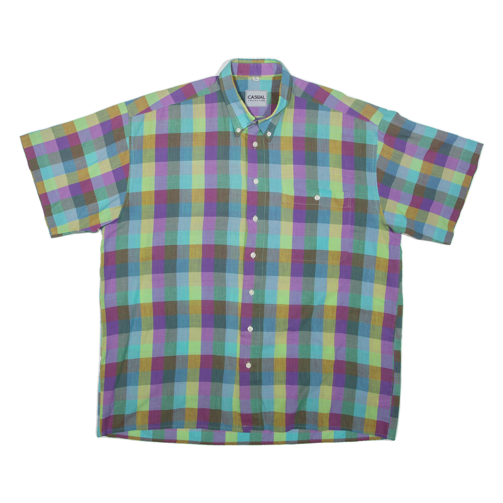 CASUAL COLLECTION Mens Shirt Blue Check XL Refurbished - N/A refurbished available on Cerqular
