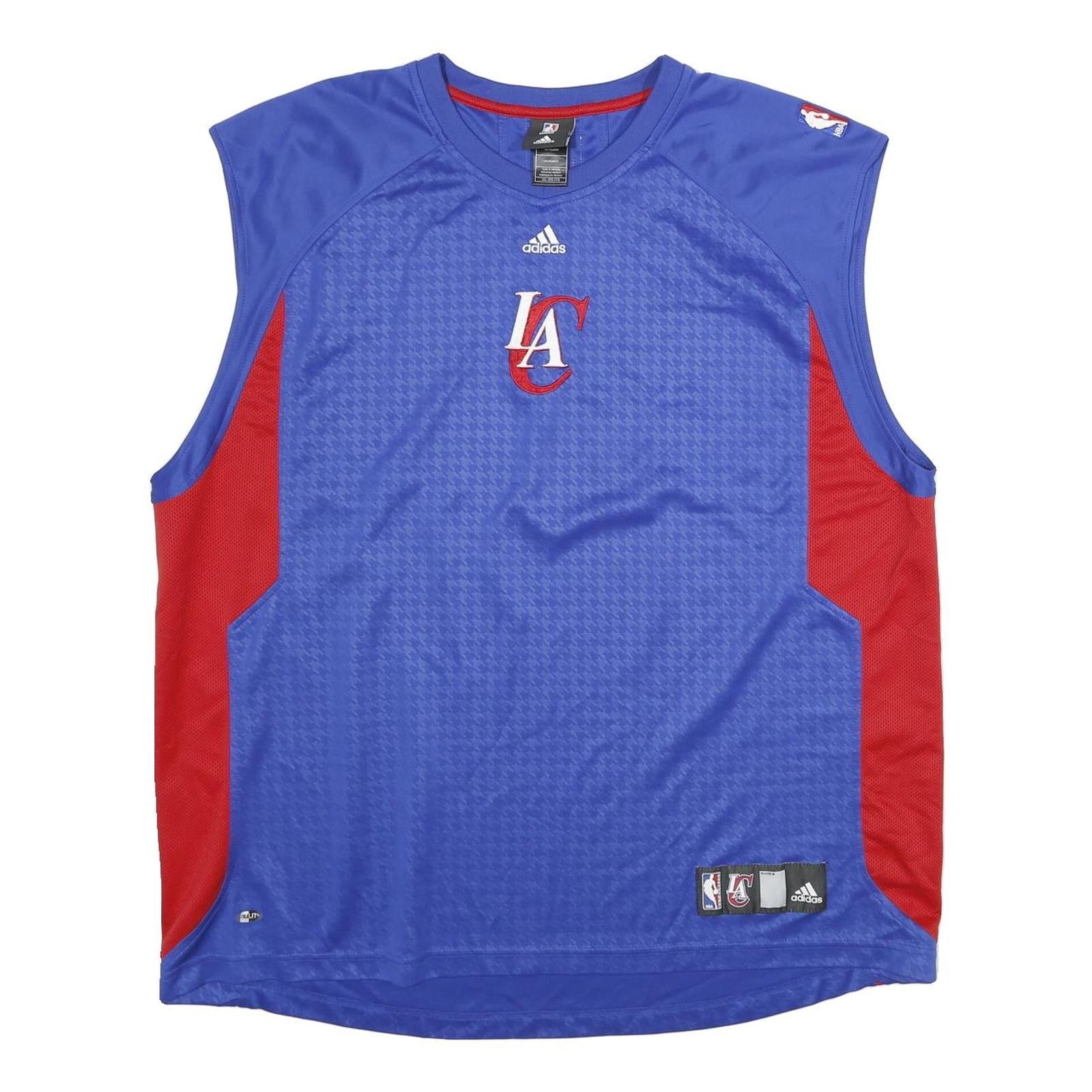 Buy ADIDAS Mens Blue & Red Sleeveless Crew Neck NBA Jersey 2XL Basketball Sportswear Refurbished - $27.29 ADIDAS Mens Blue & Red Sleeveless Crew Neck NBA Jersey 2XL Basketball Sportswear Refurbished - N/A refurbished available on Cerqular