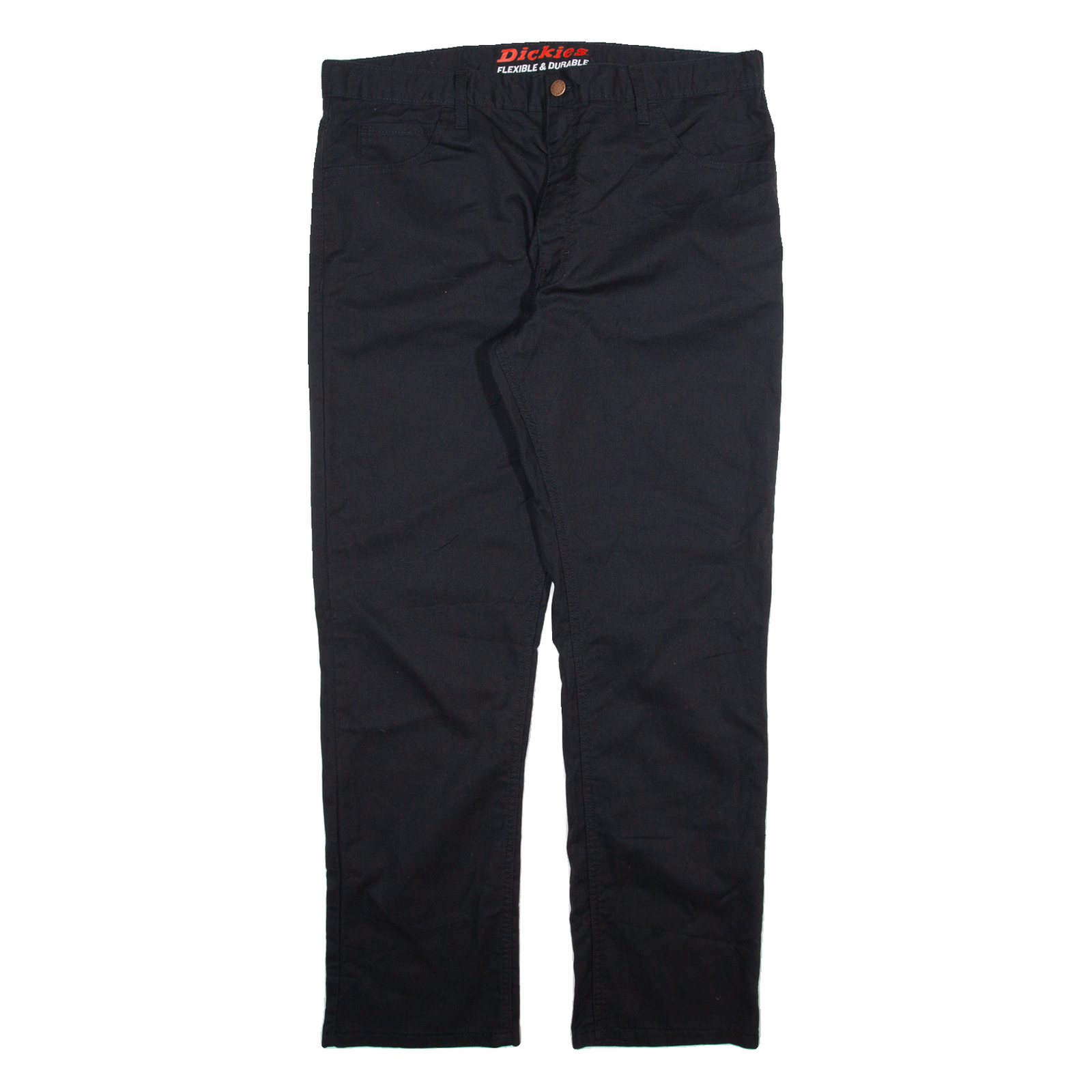 DICKIES Mens Trousers Black Regular Straight W36 L30 Refurbished - N/A refurbished available on Cerqular