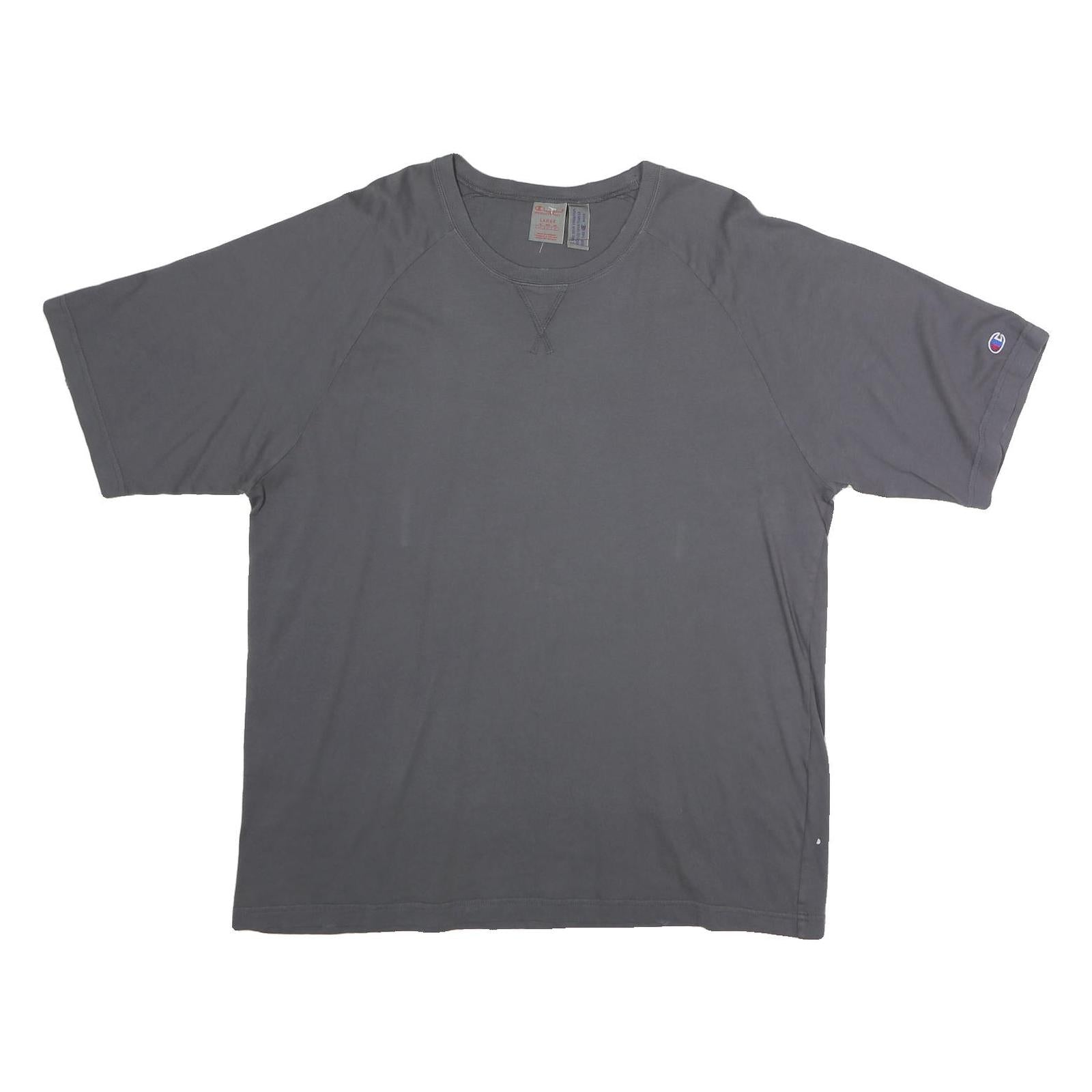 CHAMPION Mens Grey T-Shirt L Short Sleeve Crew Neck Classic Cotton Casual Refurbished - N/A refurbished available on Cerqular