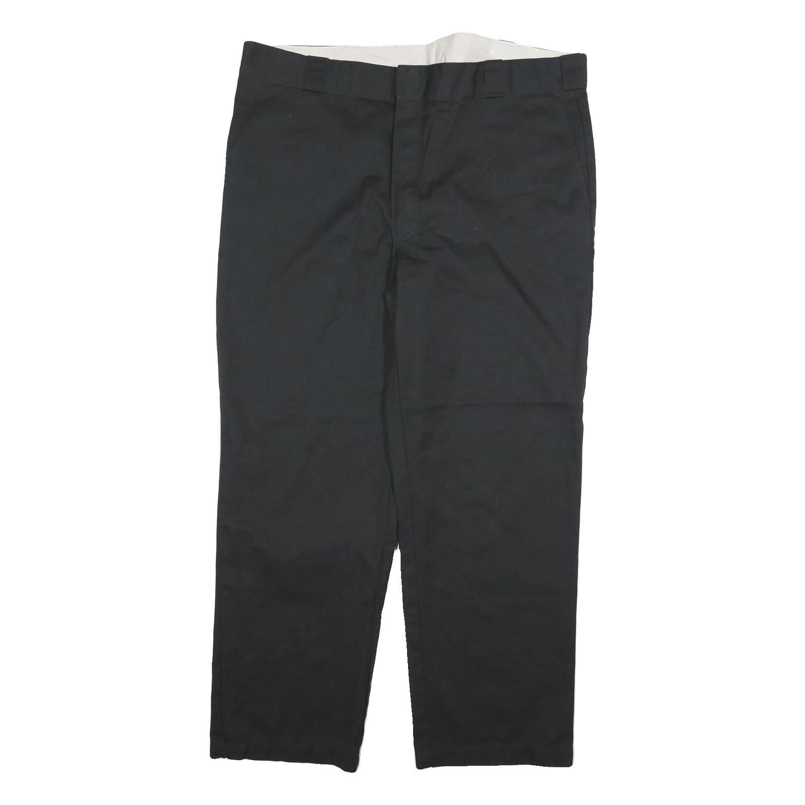 DICKIES Mens Cotton Blend Black Regular Fit Straight Leg Trousers W40 L29 Refurbished - N/A refurbished available on Cerqular