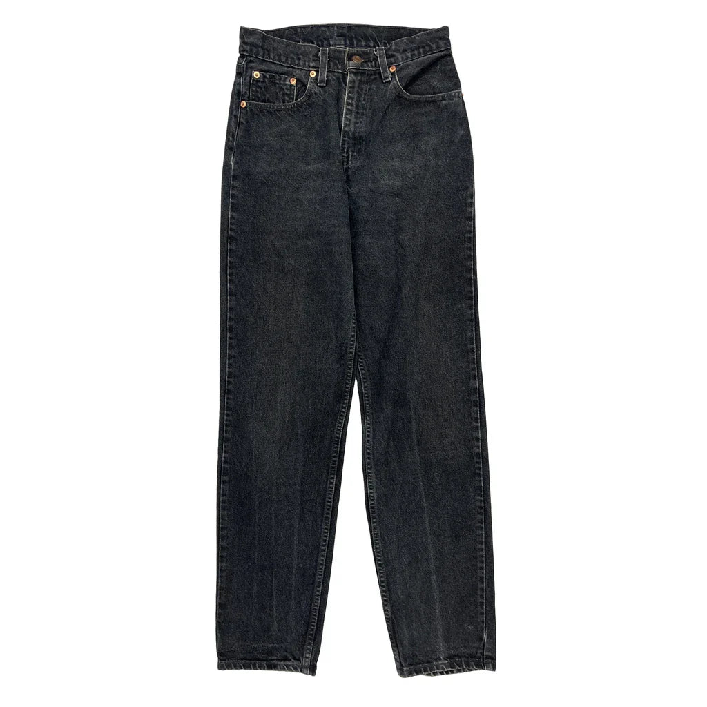 Levis Jeans - 28W 30L Dark Wash Denim Refurbished - Thrifted (note: this is a term often used to describe second- refurbished available on Cerqular