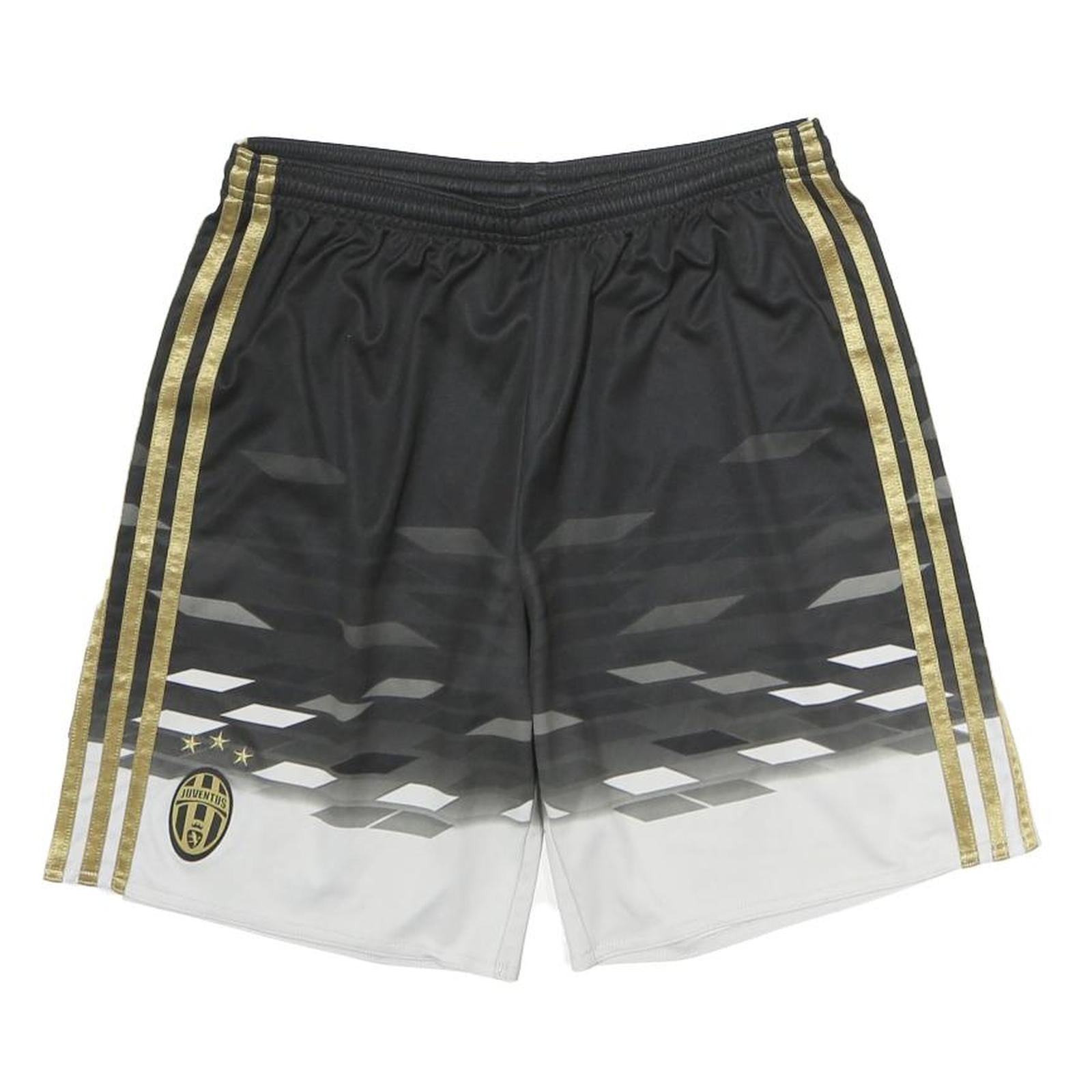 Mens Black & White Sports Polyester Shorts M W28 Club Crest Refurbished - N/A refurbished available on Cerqular