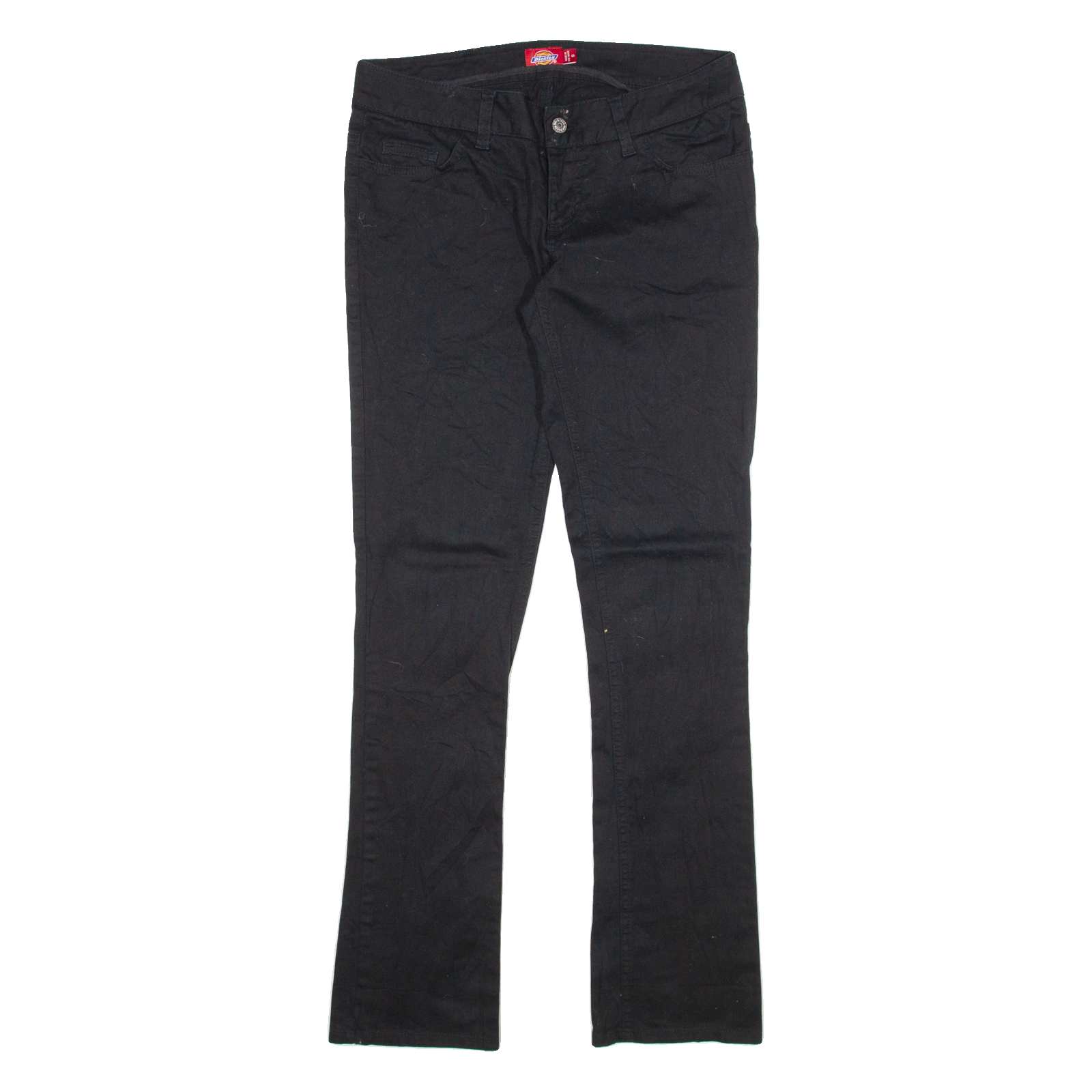 DICKIES Womens Trousers Black Slim Straight W30 L31 Refurbished - N/A refurbished available on Cerqular