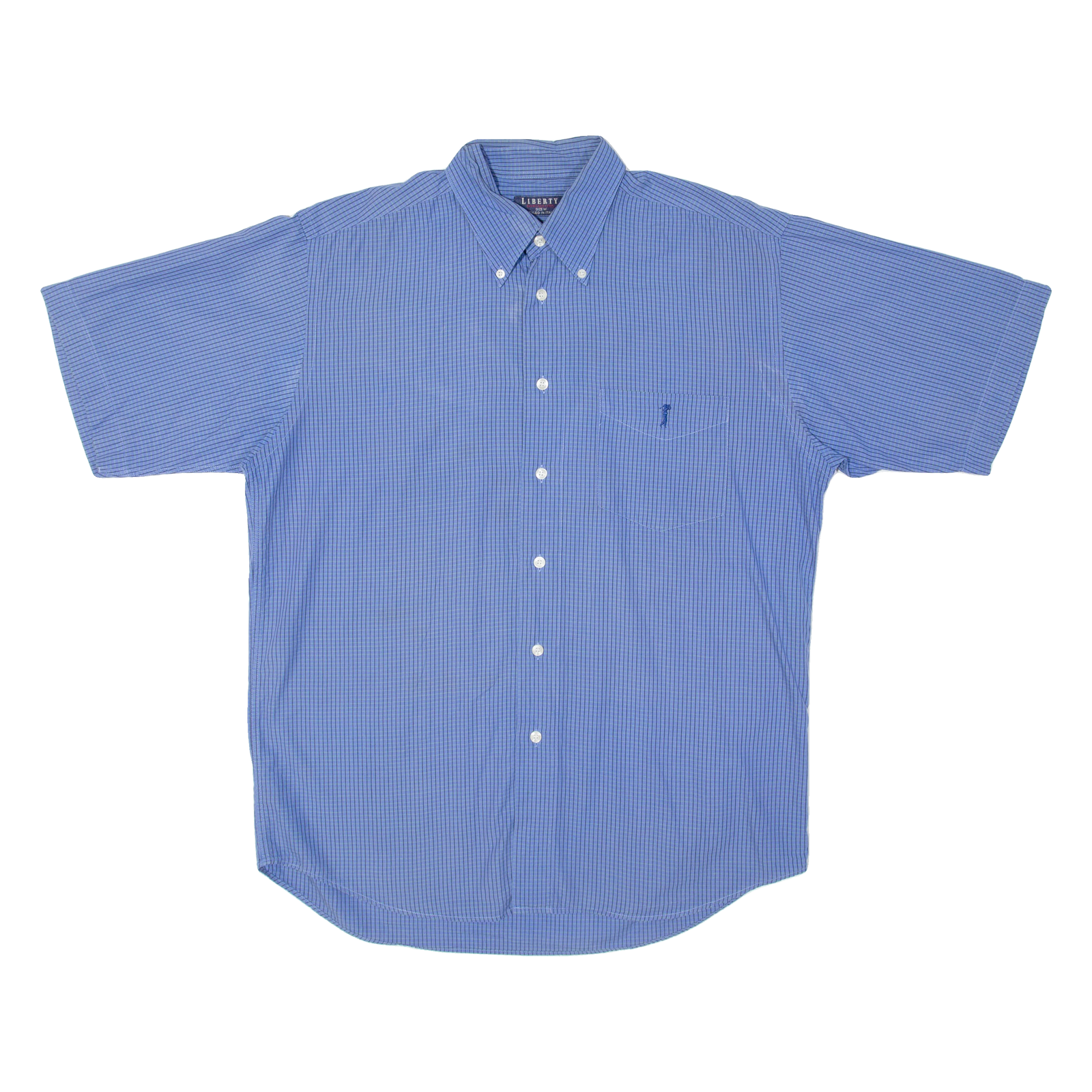 LIBERTY Mens Shirt Blue Check M Refurbished - N/A refurbished available on Cerqular