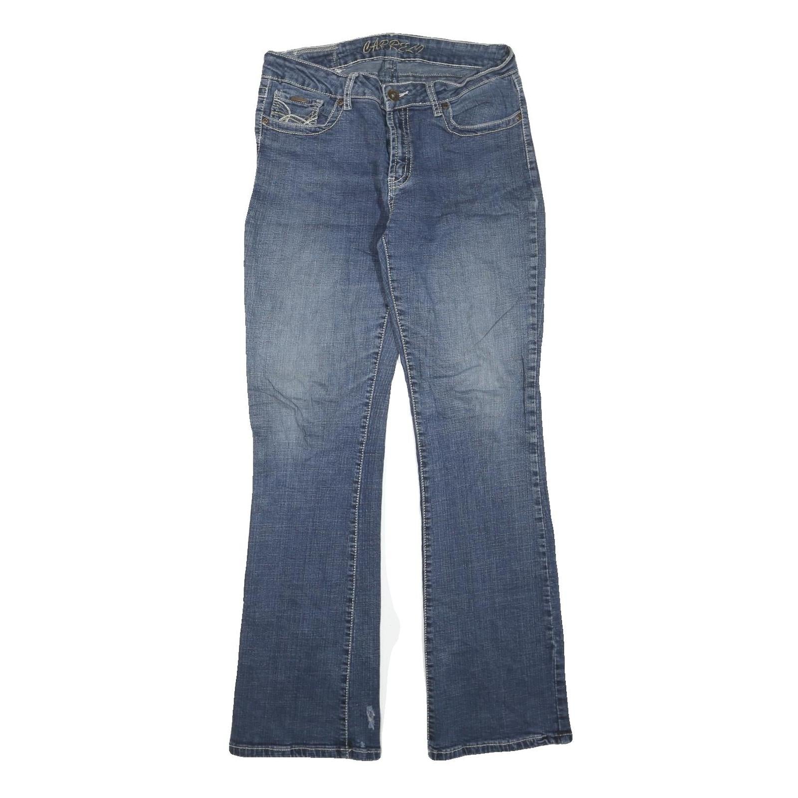 Womens Blue Regular Fit Bootcut Denim Jeans Cotton Blend W32 L32 Embroidered Refurbished - N/A refurbished available on Cerqular