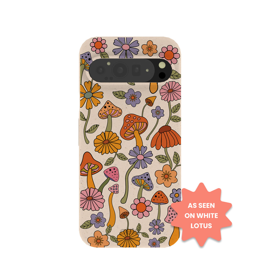 Seashell Shrooms and Blooms Google Pixel 9 Pro XL Case Refurbished - Pela Case refurbished available on Cerqular