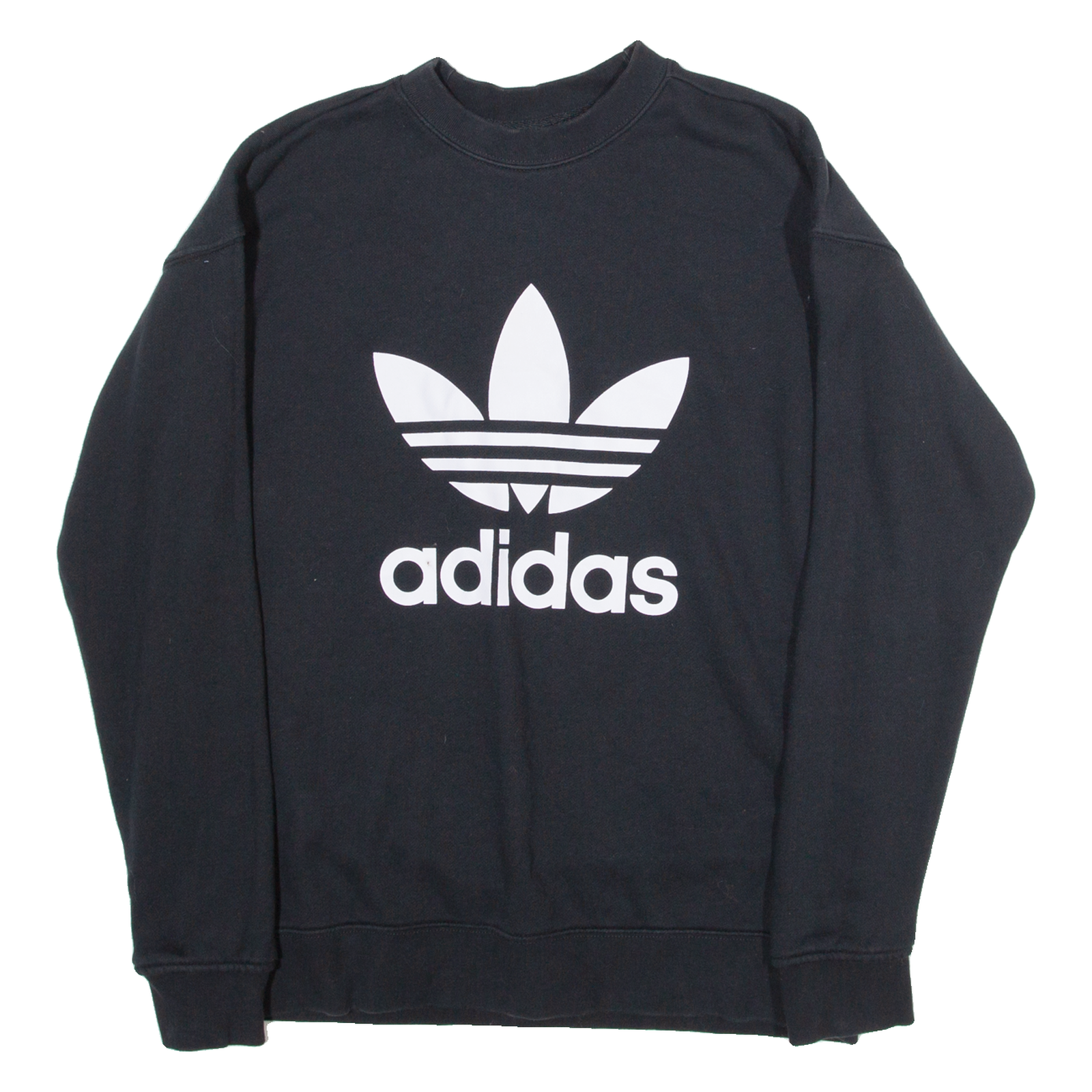 ADIDAS Womens Sweatshirt Black UK 10 Refurbished - N/A refurbished available on Cerqular