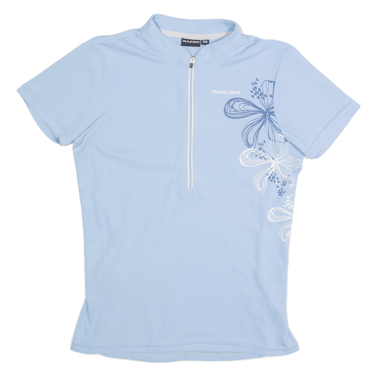 RACER Cycling Womens Jersey Blue 1/2 Zip S Refurbished - N/A refurbished available on Cerqular