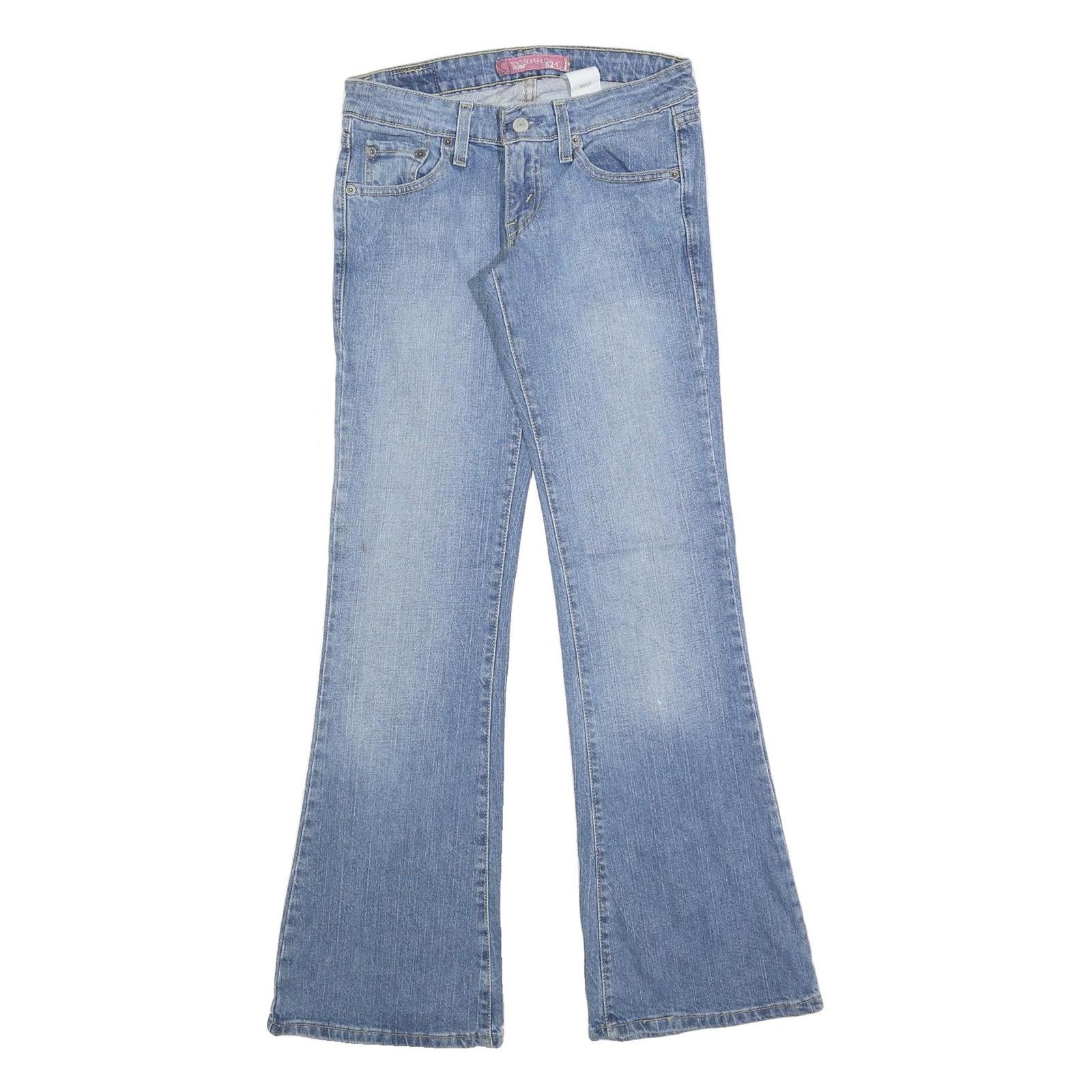 LEVI'S 524 Womens Jeans Blue Regular Flared Denim Medium W28 L32 Classic Fit Refurbished - N/A refurbished available on Cerqular