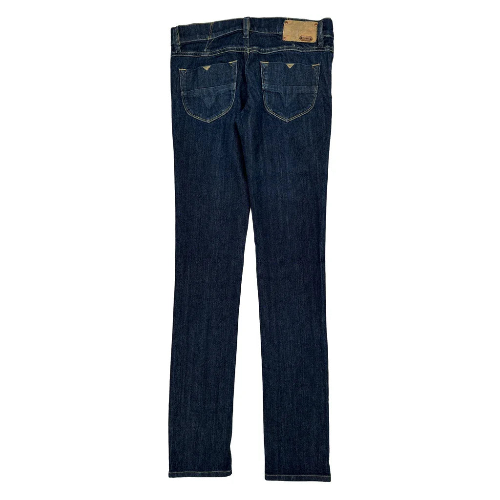 Diesel Livy Skinny Jeans - 30W UK 8 Dark Wash Denim Refurbished - Thrifted (note: this is a term often used to describe second- refurbished available on Cerqular