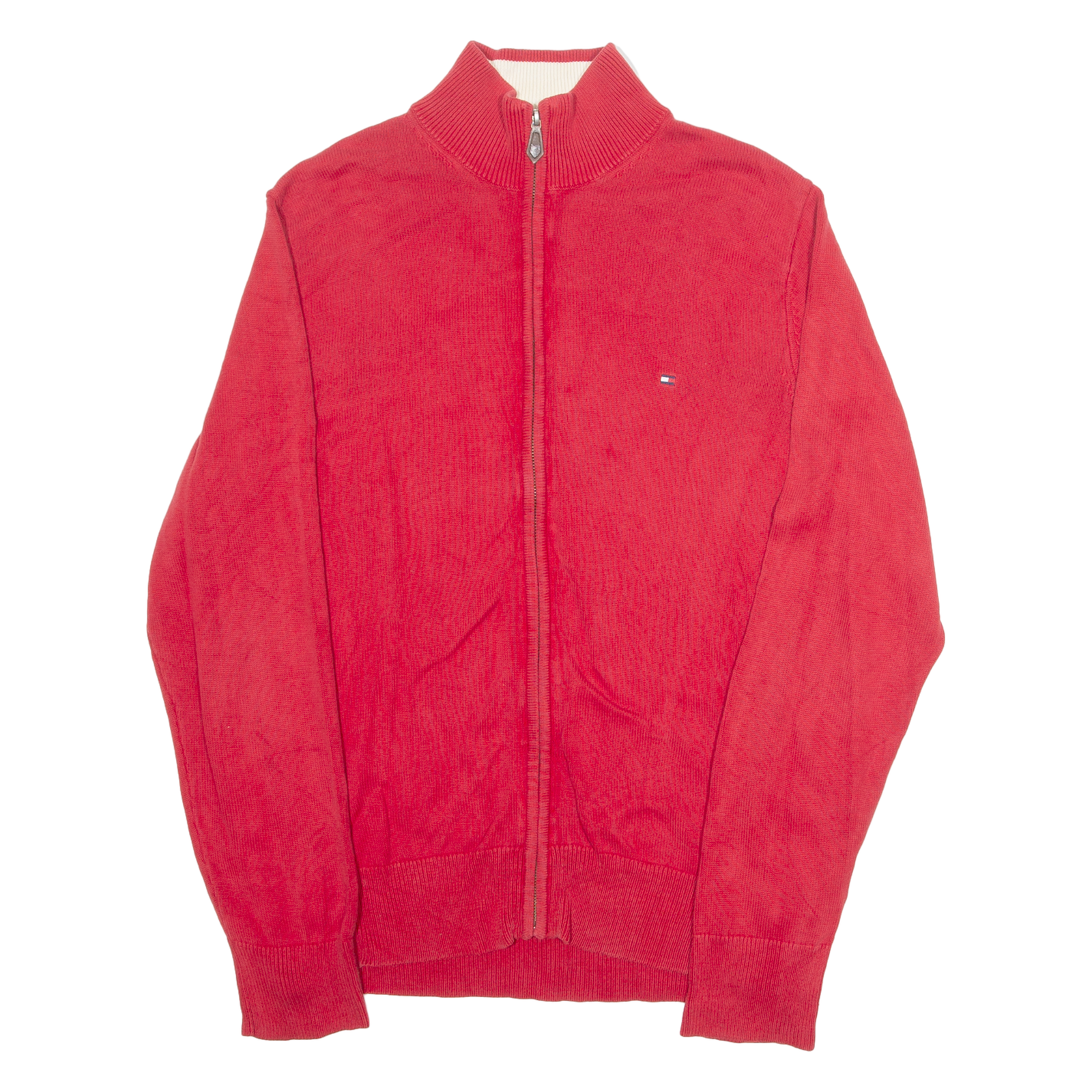 Buy TOMMY HILFIGER Mens Jumper Red High Neck Tight Knit L Refurbished - $28.59 TOMMY HILFIGER Mens Jumper Red High Neck Tight Knit L Refurbished - N/A refurbished available on Cerqular