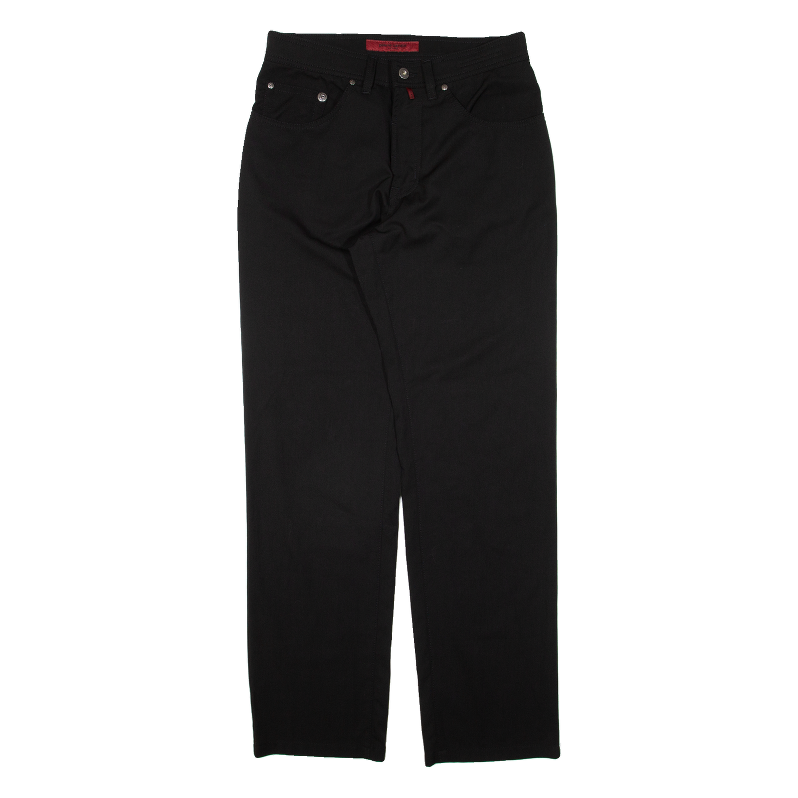 PIERRE CARDIN Mens Trousers Black Regular Straight W31 L31 Refurbished - N/A refurbished available on Cerqular