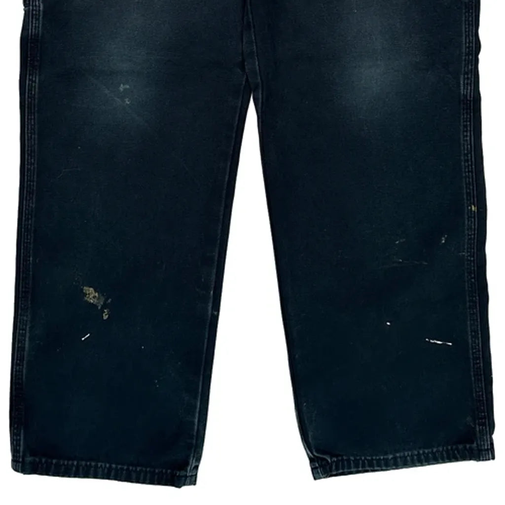 Buy Dickies Double Knee Carpenter Trousers - 34W 31L Black Cotton Refurbished - $37.51 Dickies Double Knee Carpenter Trousers - 34W 31L Black Cotton Refurbished - Thrifted (note: this is a term often used to describe second- refurbished available on Cerqular