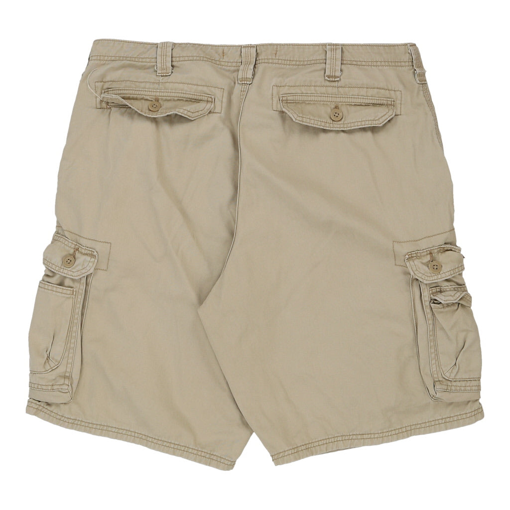 Lee Cargo Shorts - 40W 11L Beige Cotton Refurbished - Thrifted (note: this is a term often used to describe second- refurbished available on Cerqular