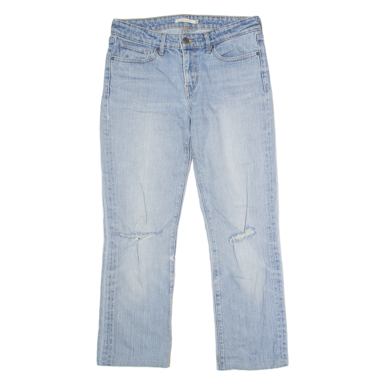 LEVI'S 714 Womens Jeans Blue Regular Straight W29 L26 Refurbished - N/A refurbished available on Cerqular