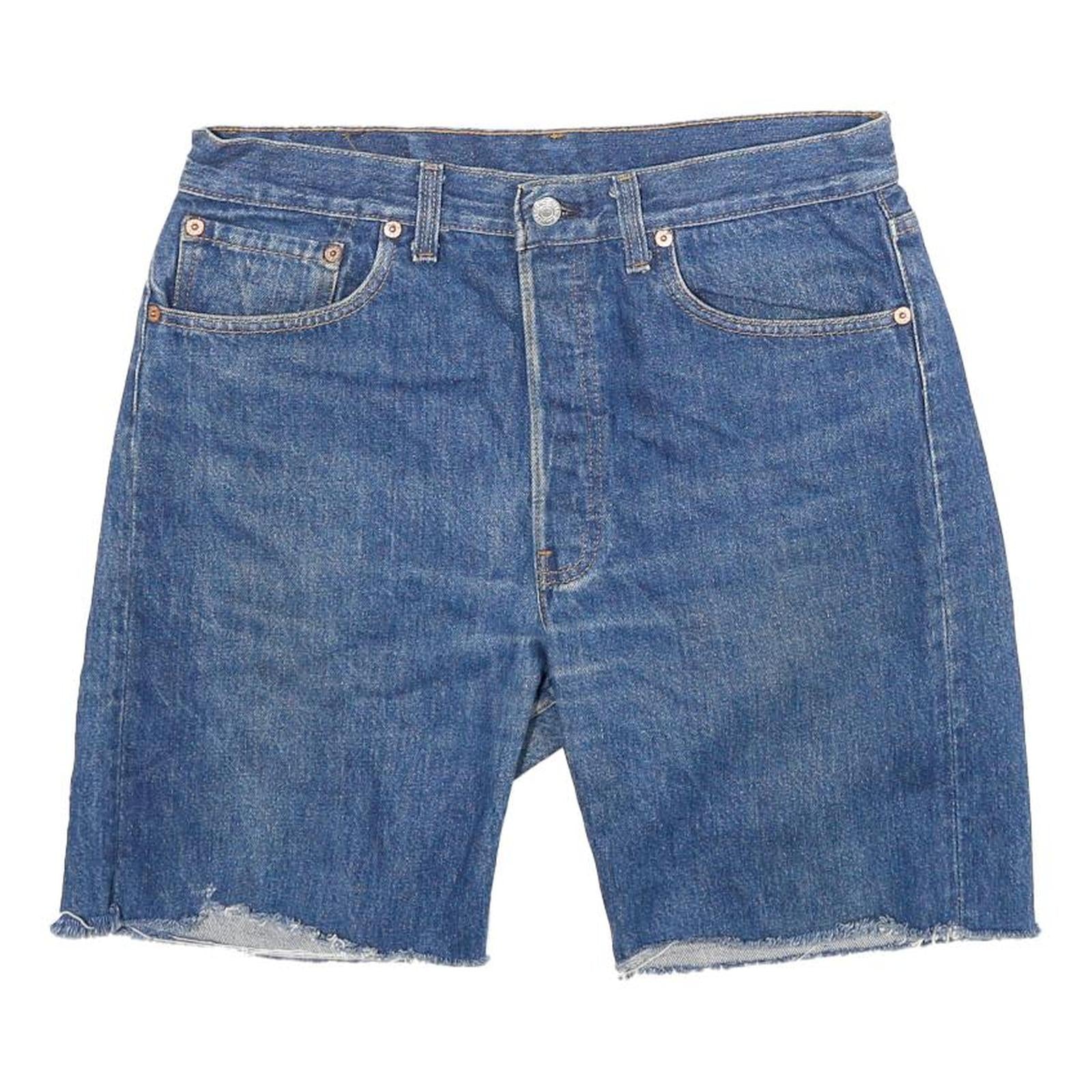 LEVI'S Mens Denim Blue Casual Cut-Off Shorts L W30 Classic Fit Refurbished - N/A refurbished available on Cerqular