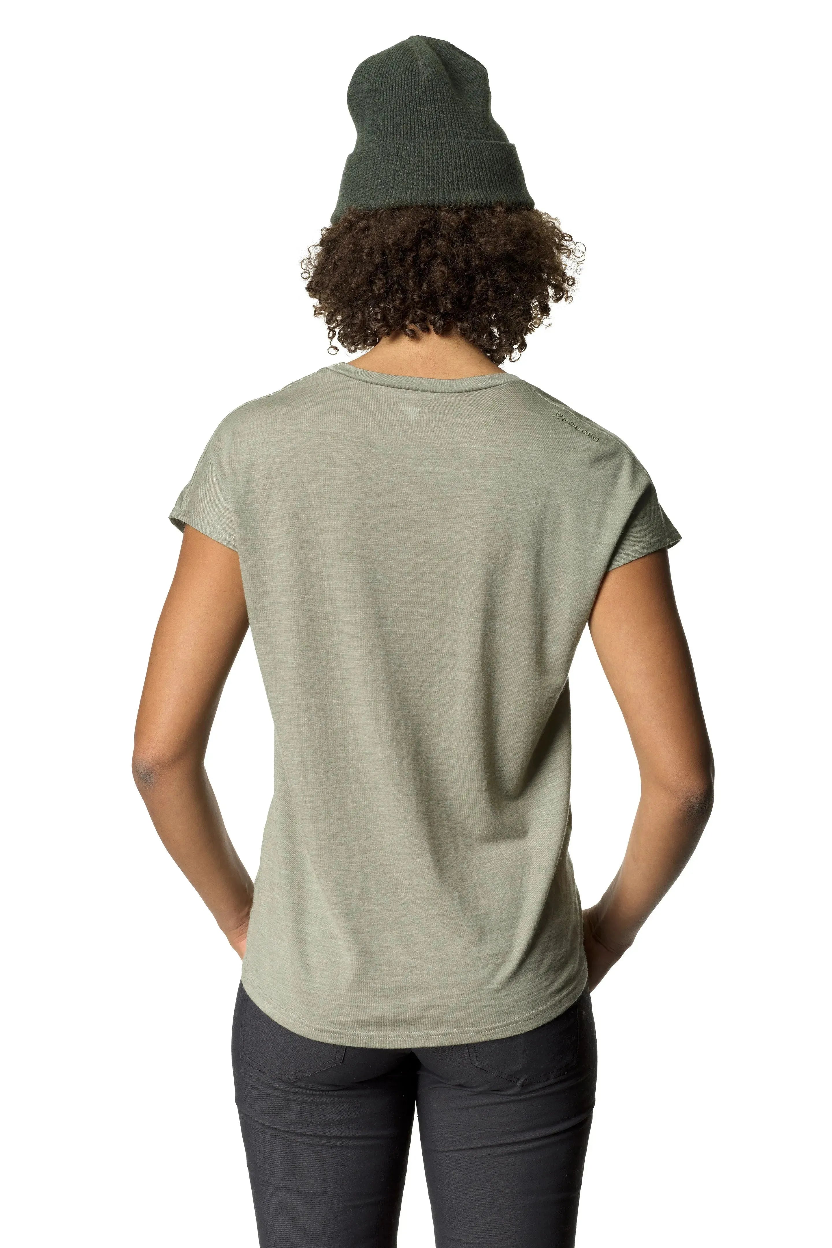 W's Activist Tee | Color: in between green | Size: L Refurbished - Houdini Sportswear refurbished available on Cerqular