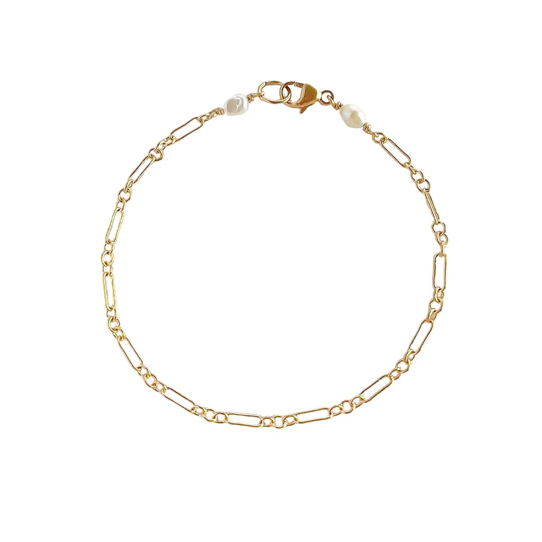 Lily Chain Bracelet Gold | Size: 7.5 inch Refurbished - N/A (There is no well-known brand by the name "A refurbished available on Cerqular