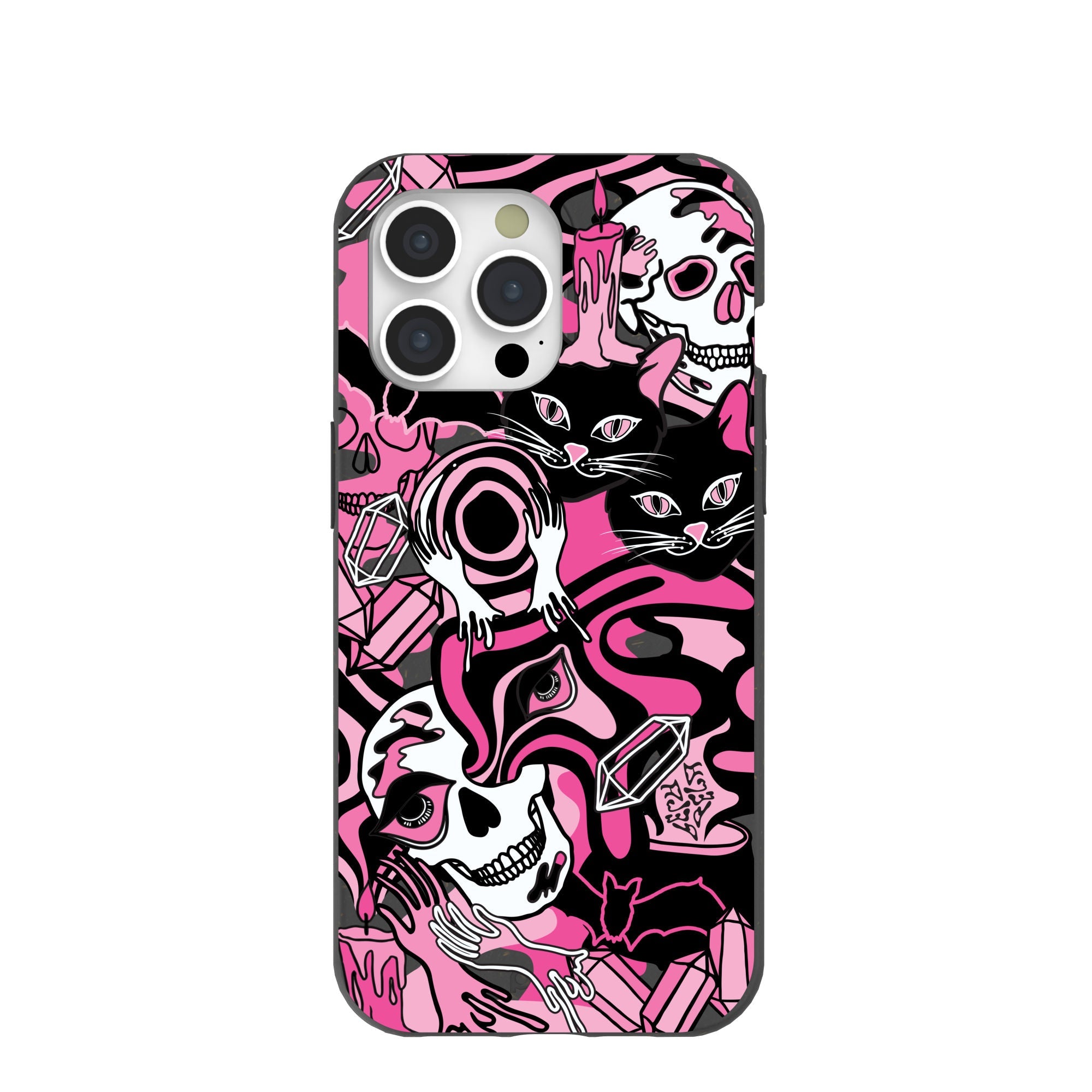 Black Spellbound Ghouls iPhone 15 Pro Max Case Refurbished - Pela Case refurbished available on Cerqular