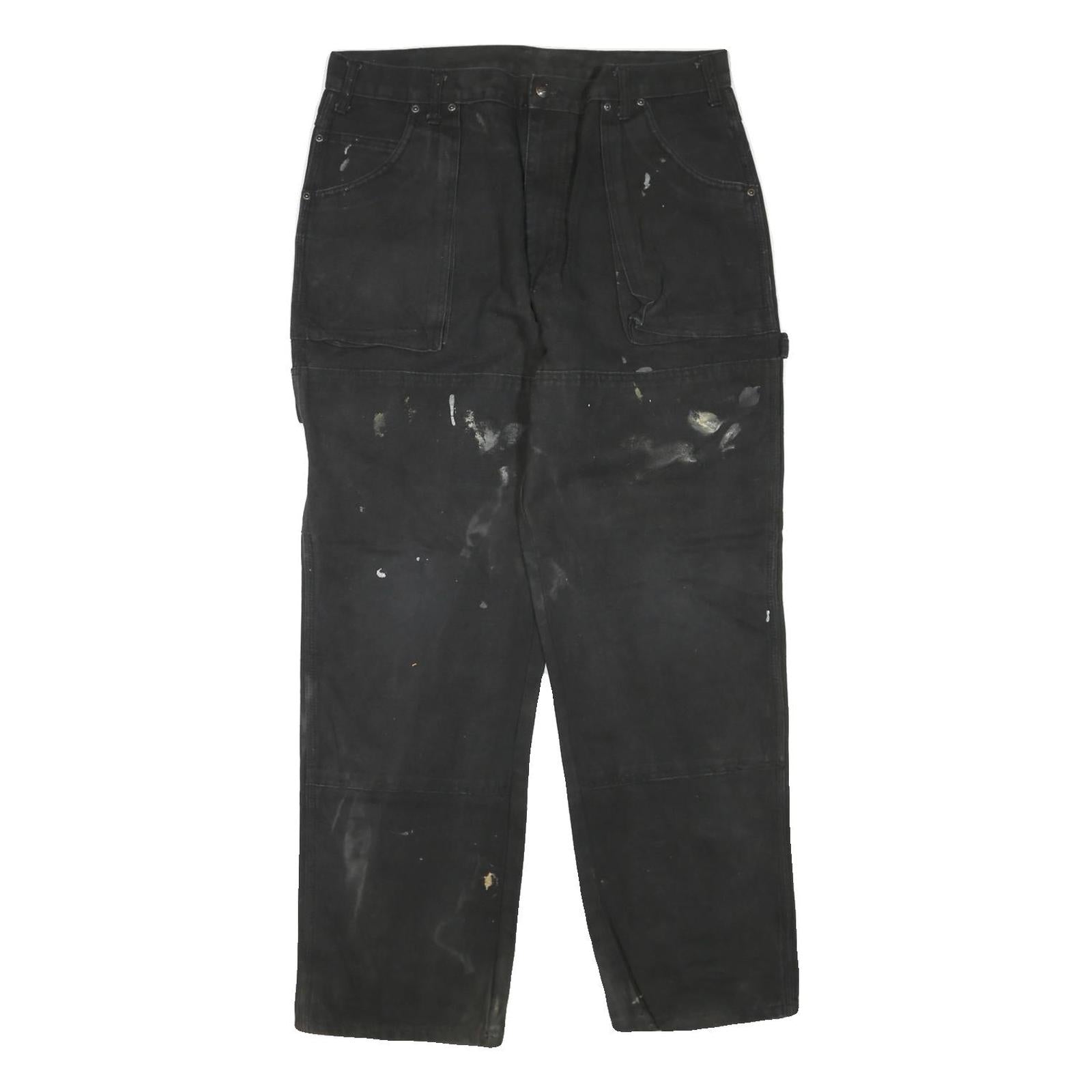 DICKIES Mens Jeans Black Regular Straight Denim W36 L30 Workwear Utility Refurbished - N/A refurbished available on Cerqular