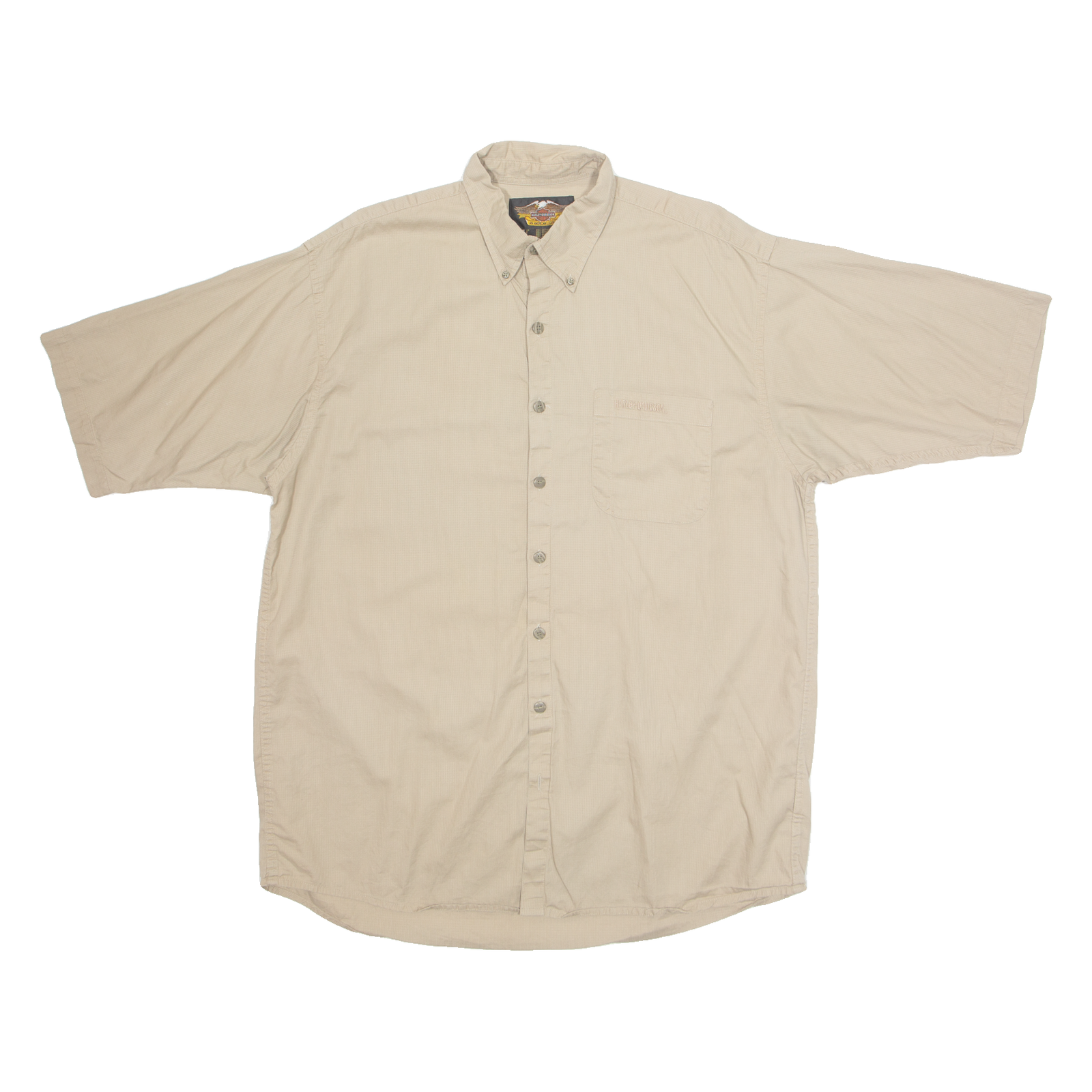 HARLEY DAVIDSON Tall Mens Plain Shirt Brown L Refurbished - N/A refurbished available on Cerqular