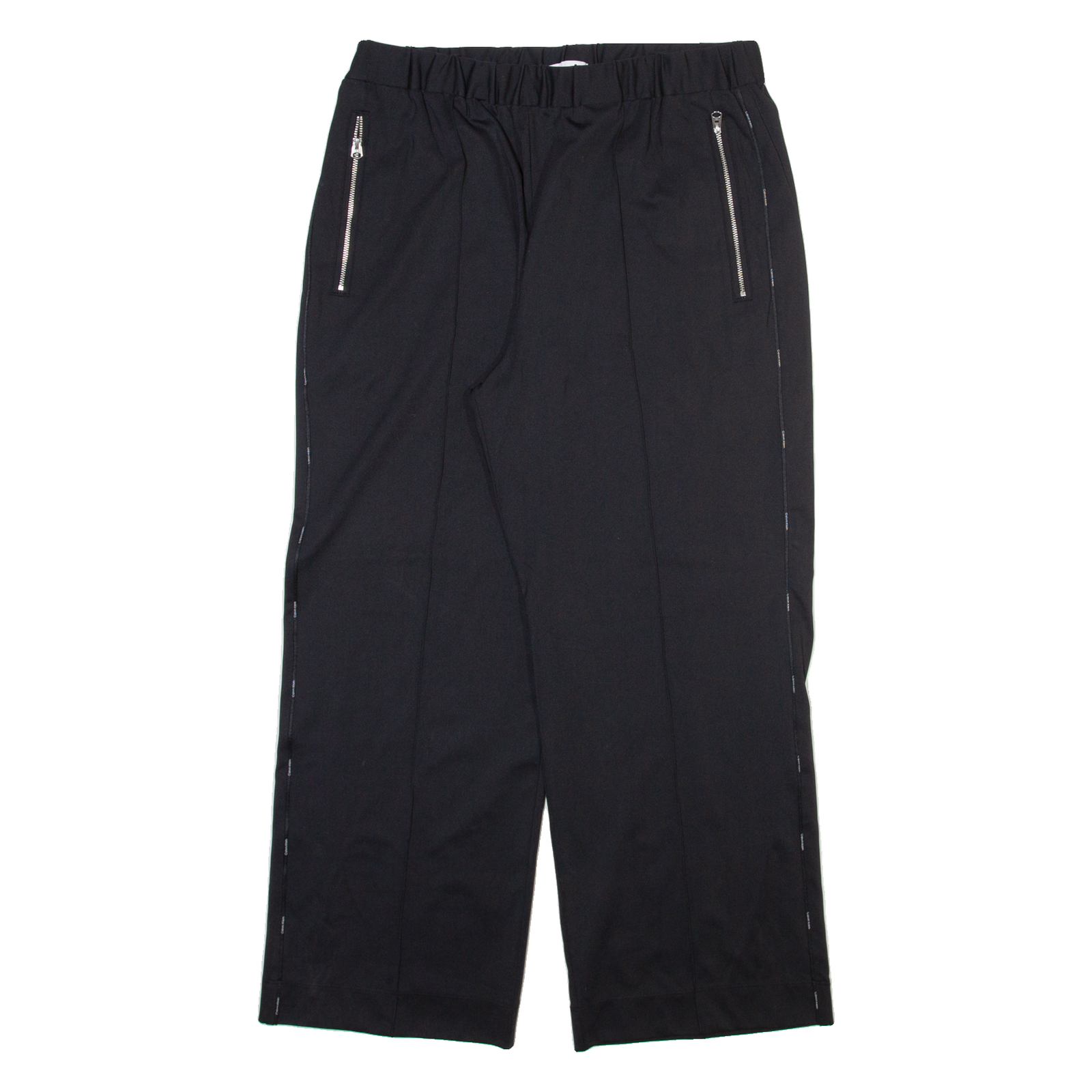 CALVIN KLEIN Womens Trousers Black Relaxed Straight W30 L26 Refurbished - N/A refurbished available on Cerqular