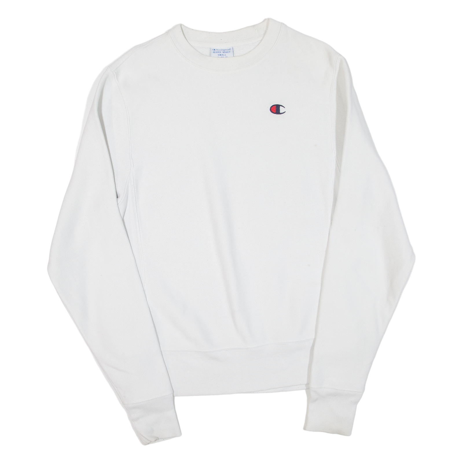 CHAMPION REVERSE WEAVE Mens Sweatshirt White S Refurbished - N/A refurbished available on Cerqular