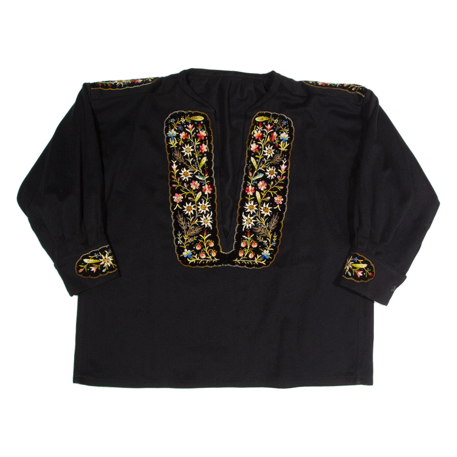 Plunge Neck Tunic Womens Pullover Jacket Black L Refurbished - N/A refurbished available on Cerqular
