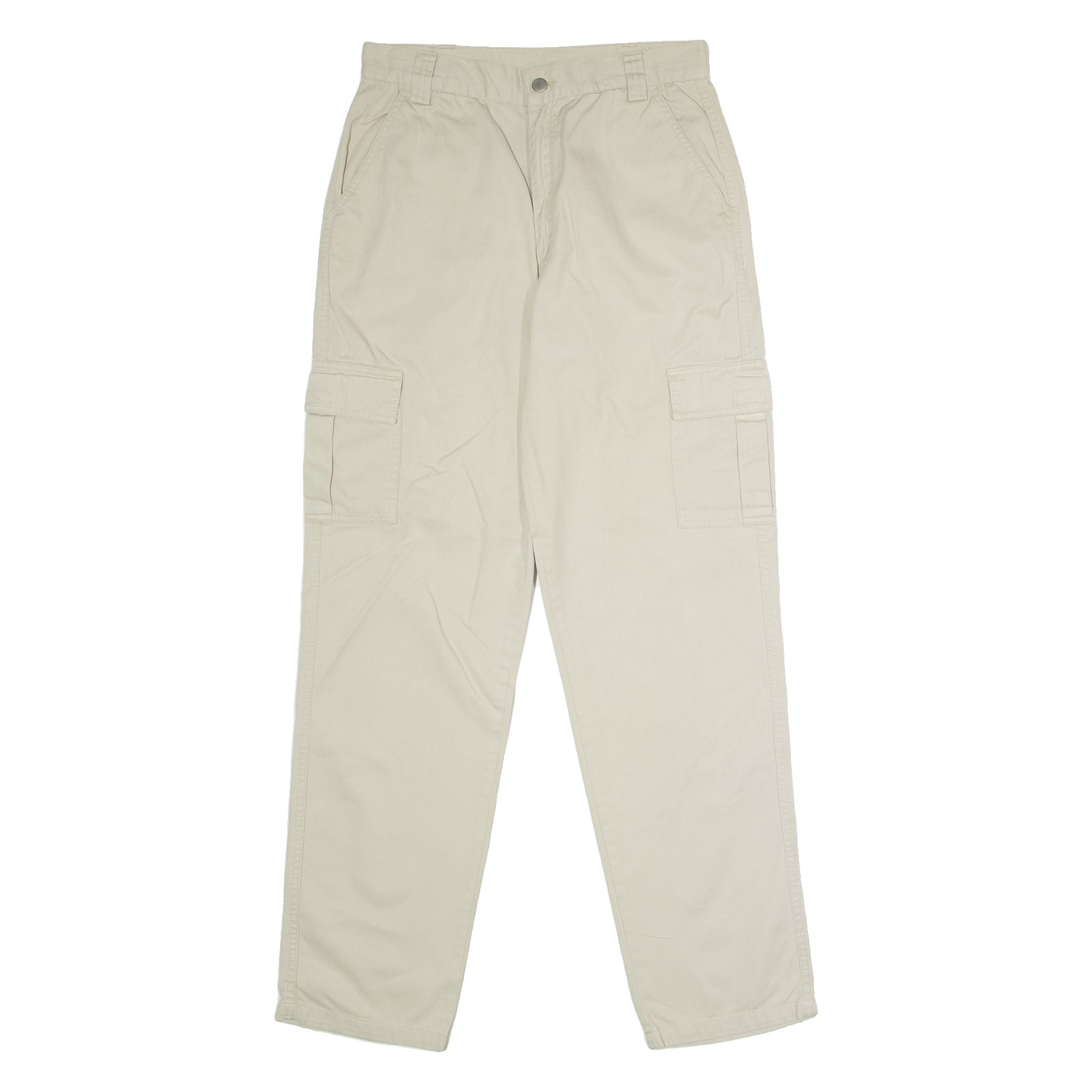 Mens Twill Trousers Beige Regular Straight W30 L32 Refurbished - N/A refurbished available on Cerqular