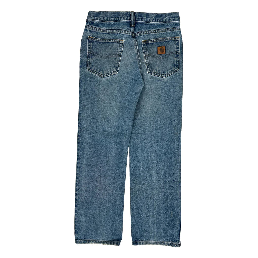 Buy Carhartt Jeans - 31W 30L Blue Cotton Refurbished - $46.89 Carhartt Jeans - 31W 30L Blue Cotton Refurbished - Thrifted (note: this is a term often used to describe second- refurbished available on Cerqular
