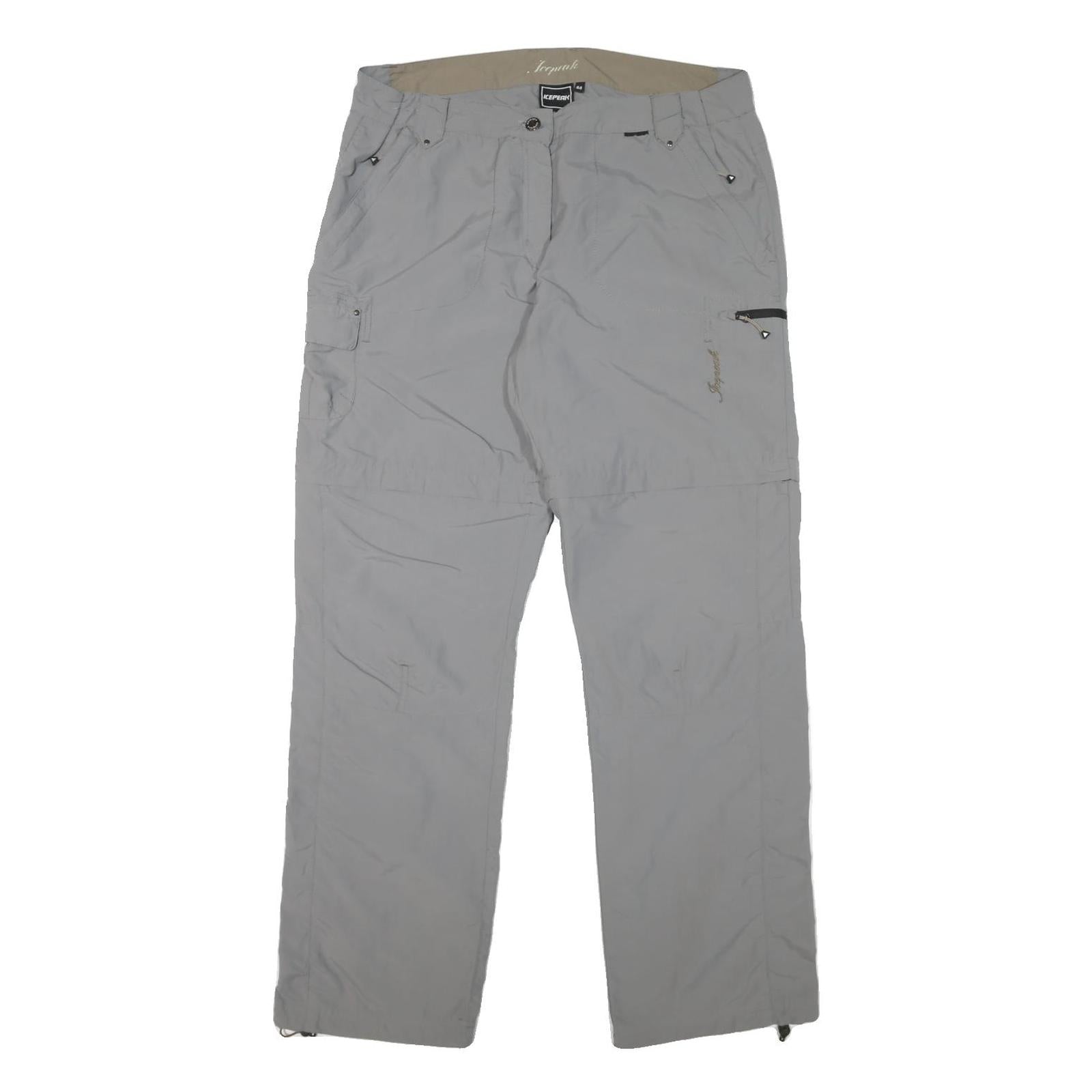 ICEPEAK Womens Polyester Blend Grey Regular Fit Straight Leg Trousers W34 L31 Refurbished - N/A refurbished available on Cerqular