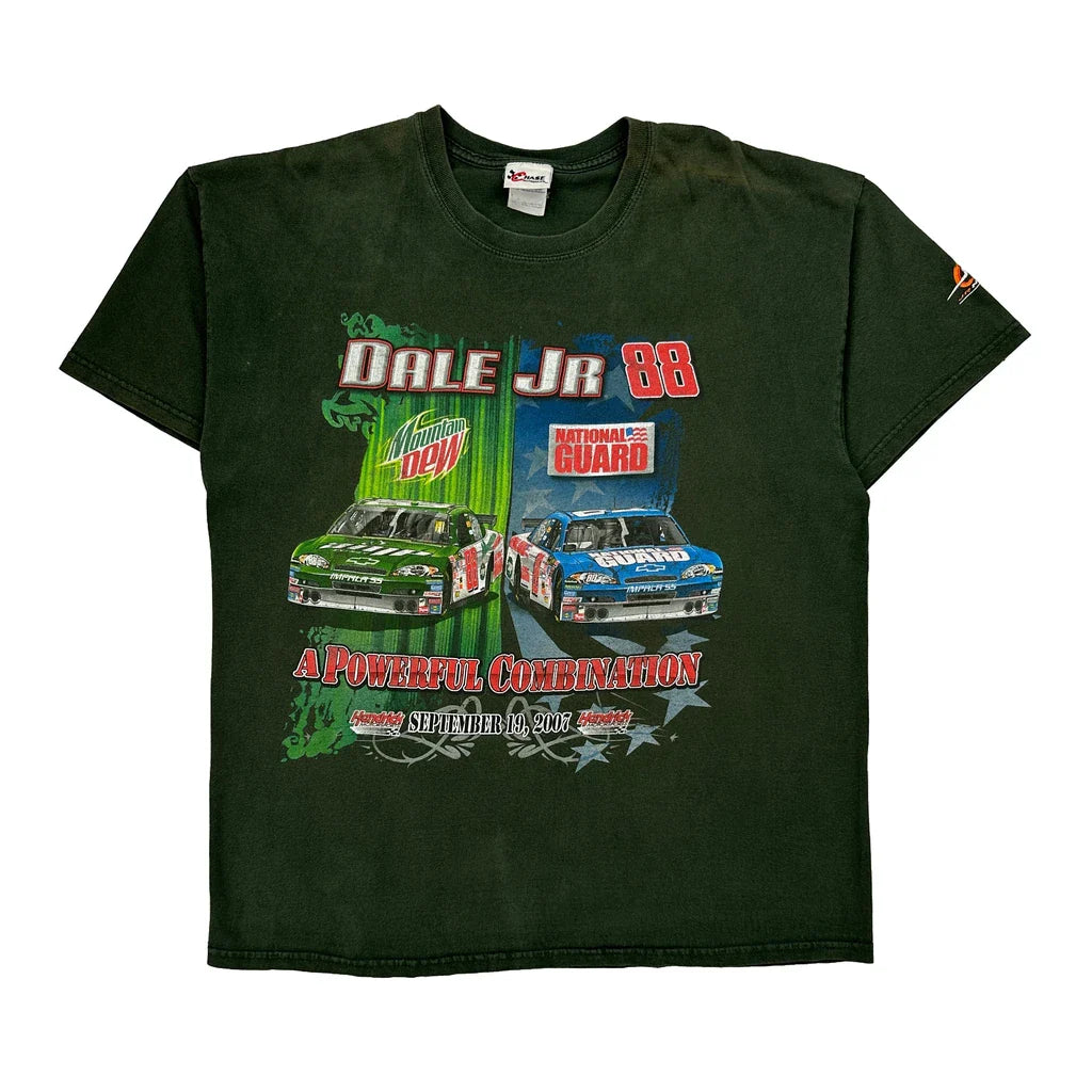 Dale Jr 88 Chase Authentics Nascar T-Shirt - XL Green Cotton Refurbished - Thrifted (note: this is a term often used to describe second- refurbished available on Cerqular