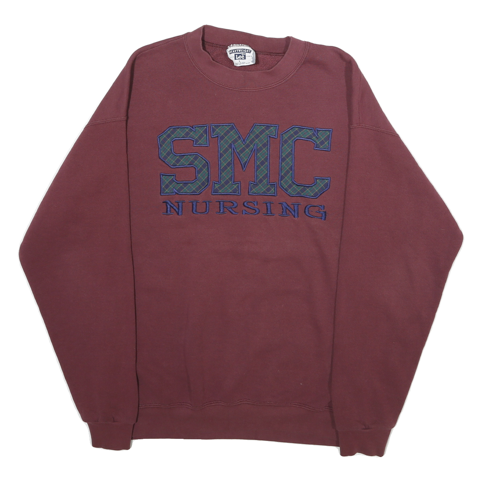 LEE Mens Maroon SMC Nursing Crew Neck L Cotton Blend Sweatshirt Heavyweight Refurbished - N/A refurbished available on Cerqular