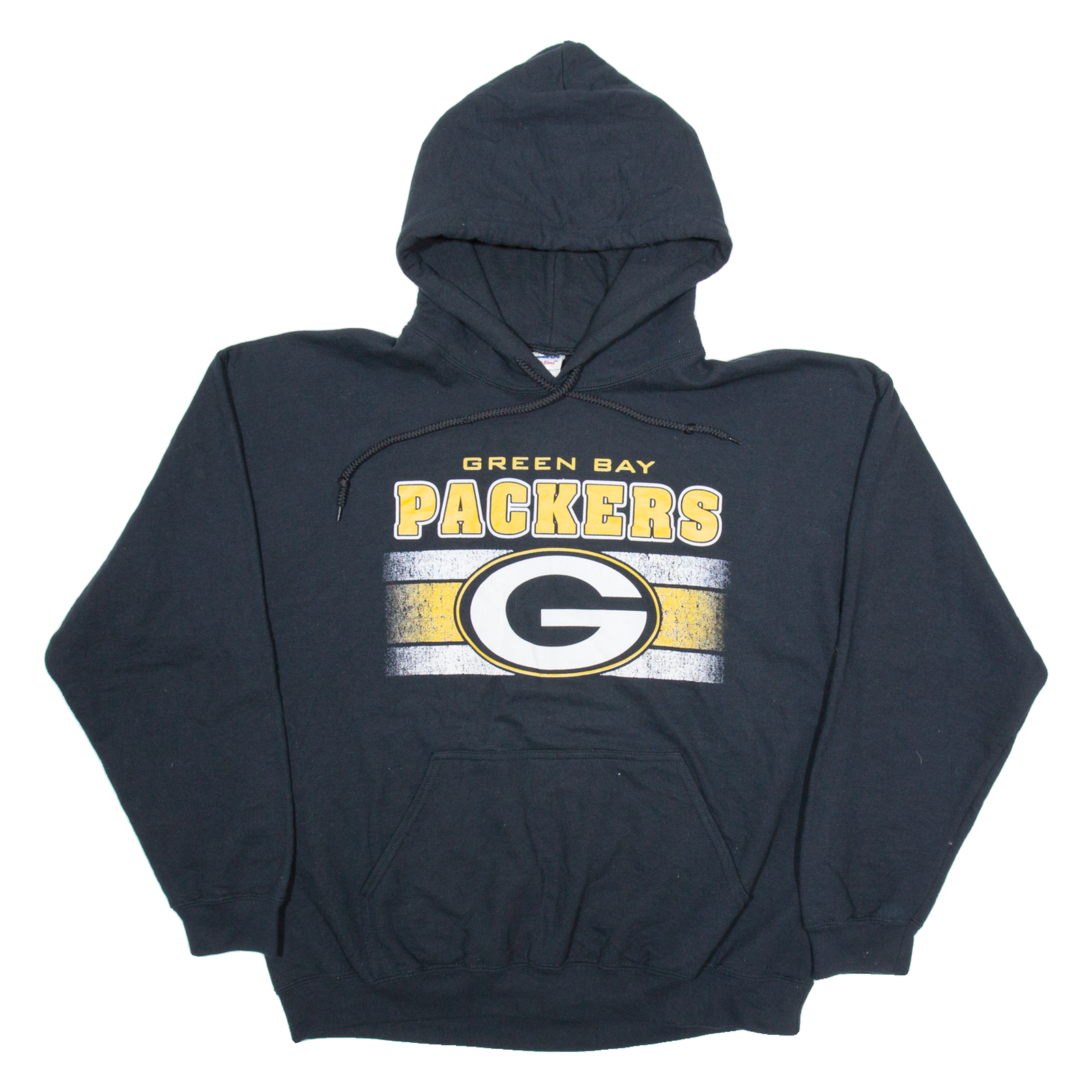 GILDAN Green Bay Packers Mens Black Hoodie USA L Refurbished - N/A refurbished available on Cerqular