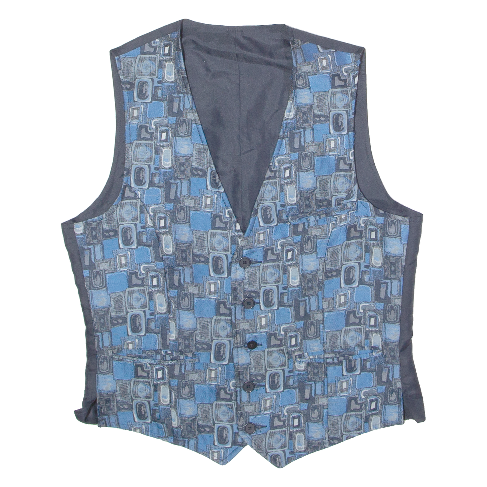 Buy CLINIC Mens Blazer Waistcoat Blue 90s Crazy Pattern M Refurbished - $28.07 CLINIC Mens Blazer Waistcoat Blue 90s Crazy Pattern M Refurbished - N/A refurbished available on Cerqular