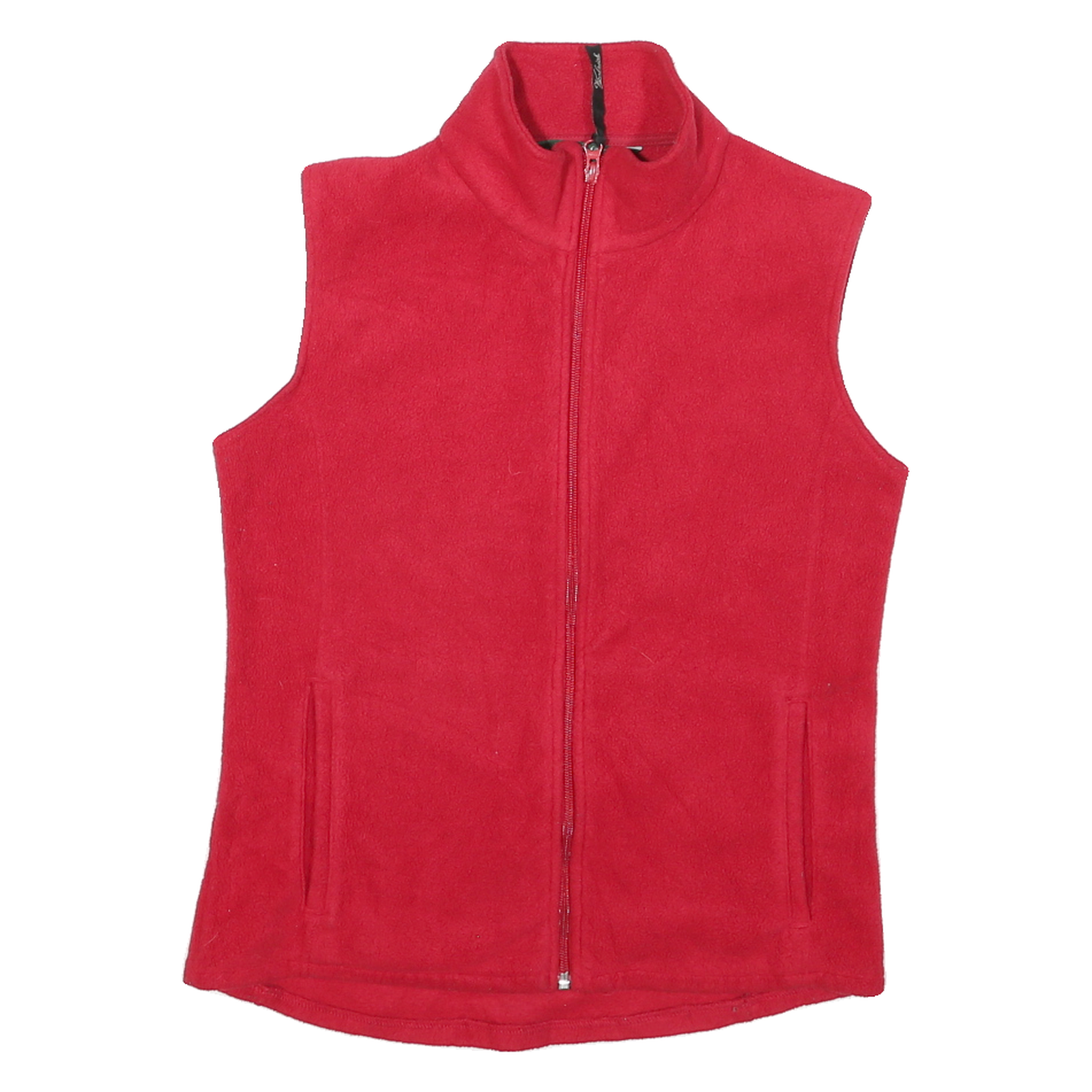 WOOLRICH Womens Red Sleeveless Zip Fleece Jacket L Polyester Blend Warm Casual Refurbished - N/A refurbished available on Cerqular