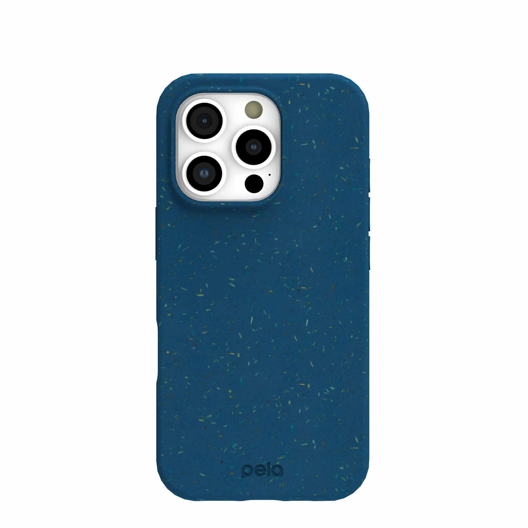 Stormy Blue iPhone 16 Pro Case Refurbished - Pela Case refurbished available on Cerqular