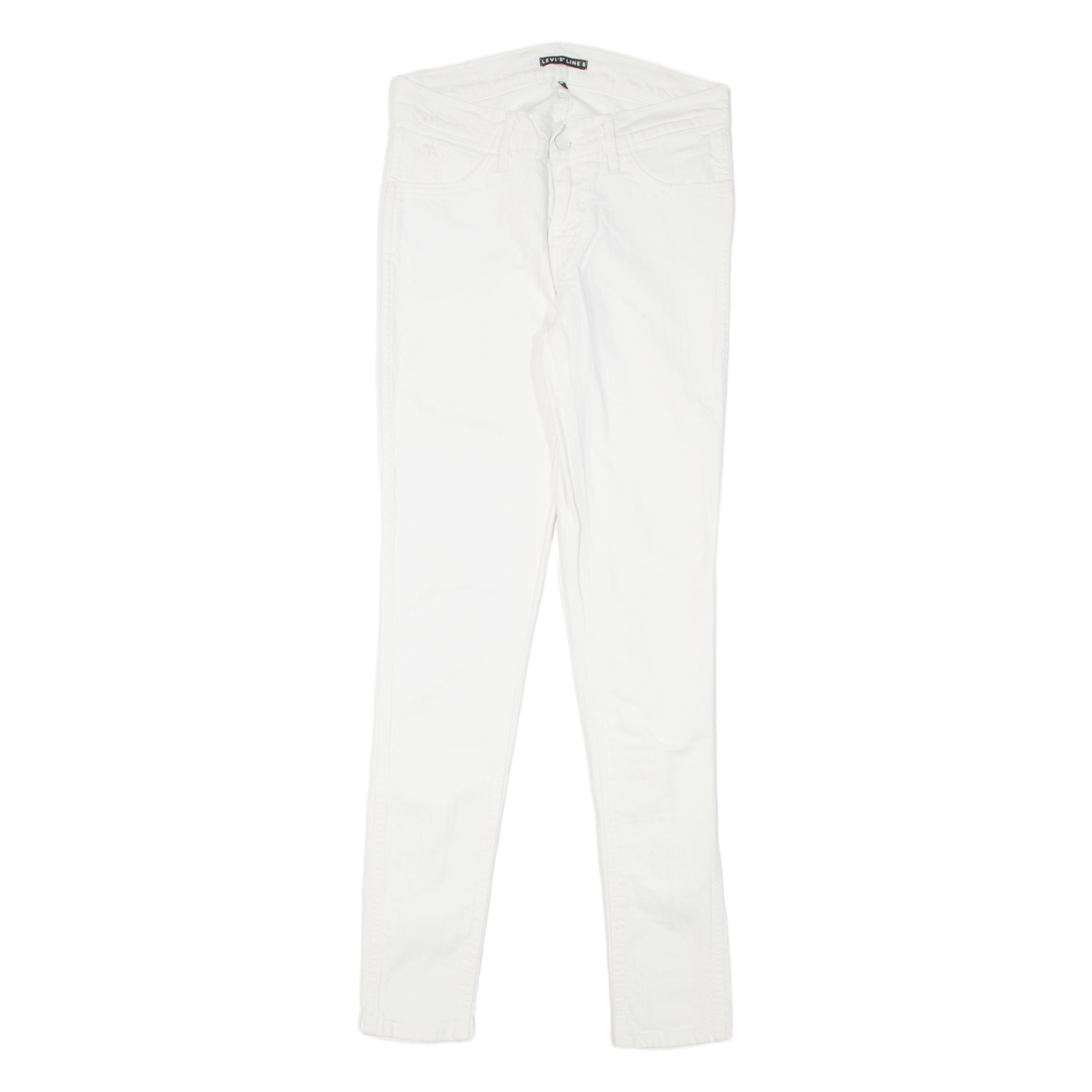 LEVI'S Line 8 Womens Jeans White Slim Skinny W24 L30 Refurbished - N/A refurbished available on Cerqular