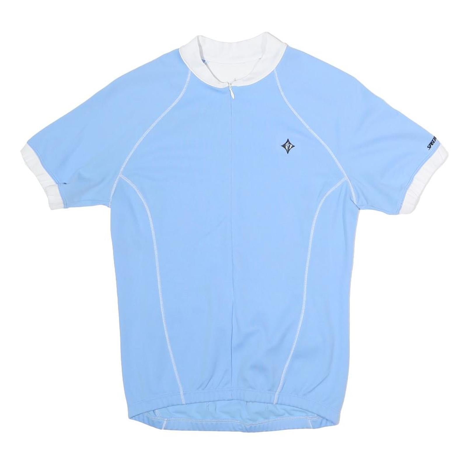 SPECIALIZED Womens Blue & White Cycling T-Shirt M Short Sleeve Round Neck Refurbished - N/A refurbished available on Cerqular