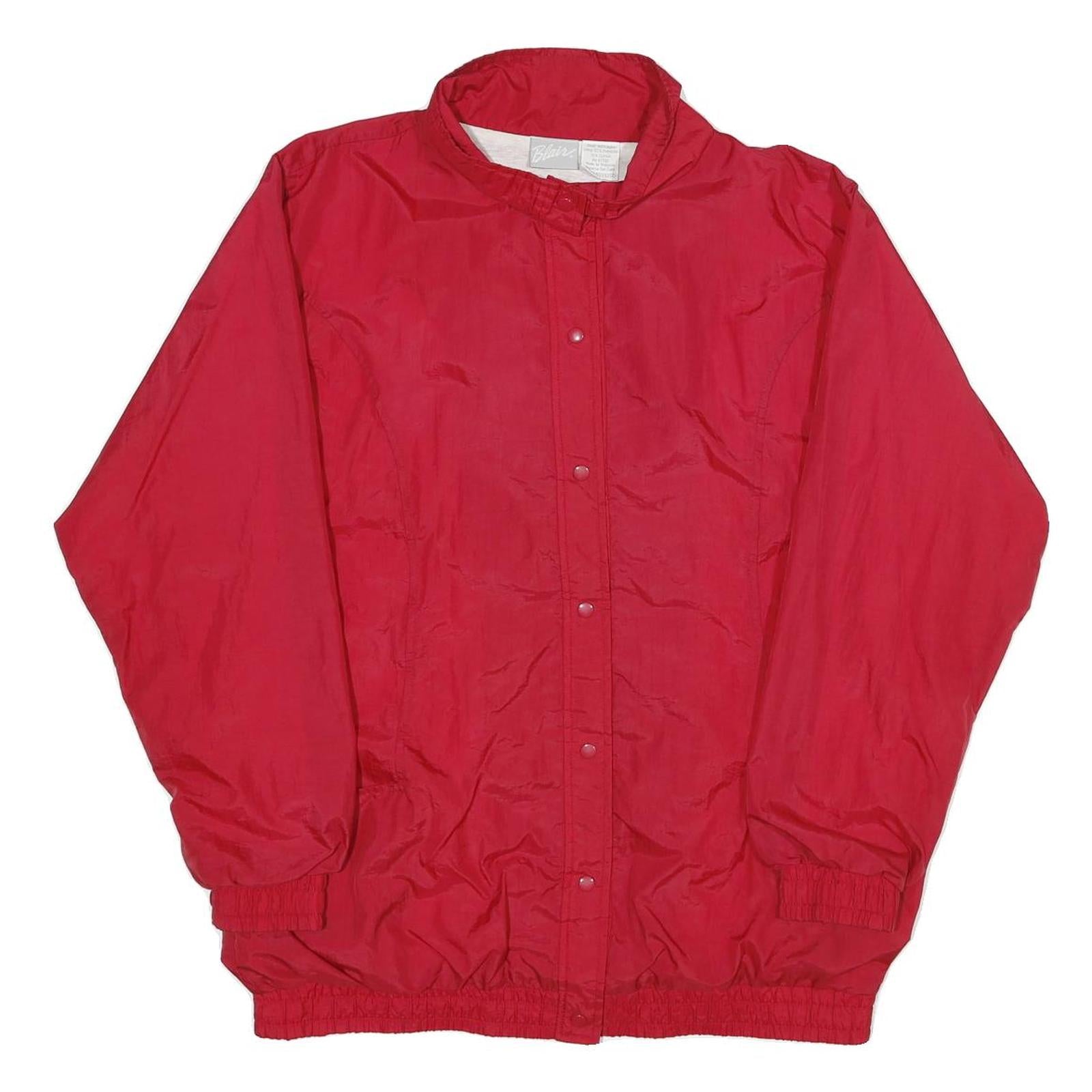 Buy BLAIR Womens Red Nylon Plain Button Jacket M Lightweight Casual Outerwear Refurbished - $32.49 BLAIR Womens Red Nylon Plain Button Jacket M Lightweight Casual Outerwear Refurbished - N/A refurbished available on Cerqular