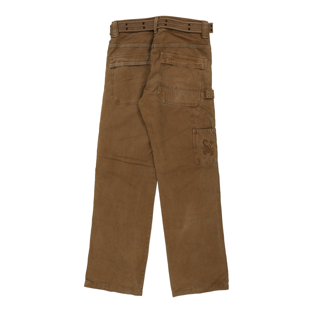 Scorpion Bay Double Knee Trousers - 32W 33L Brown Cotton Refurbished - Thrifted (note: this is a term often used to describe second- refurbished available on Cerqular