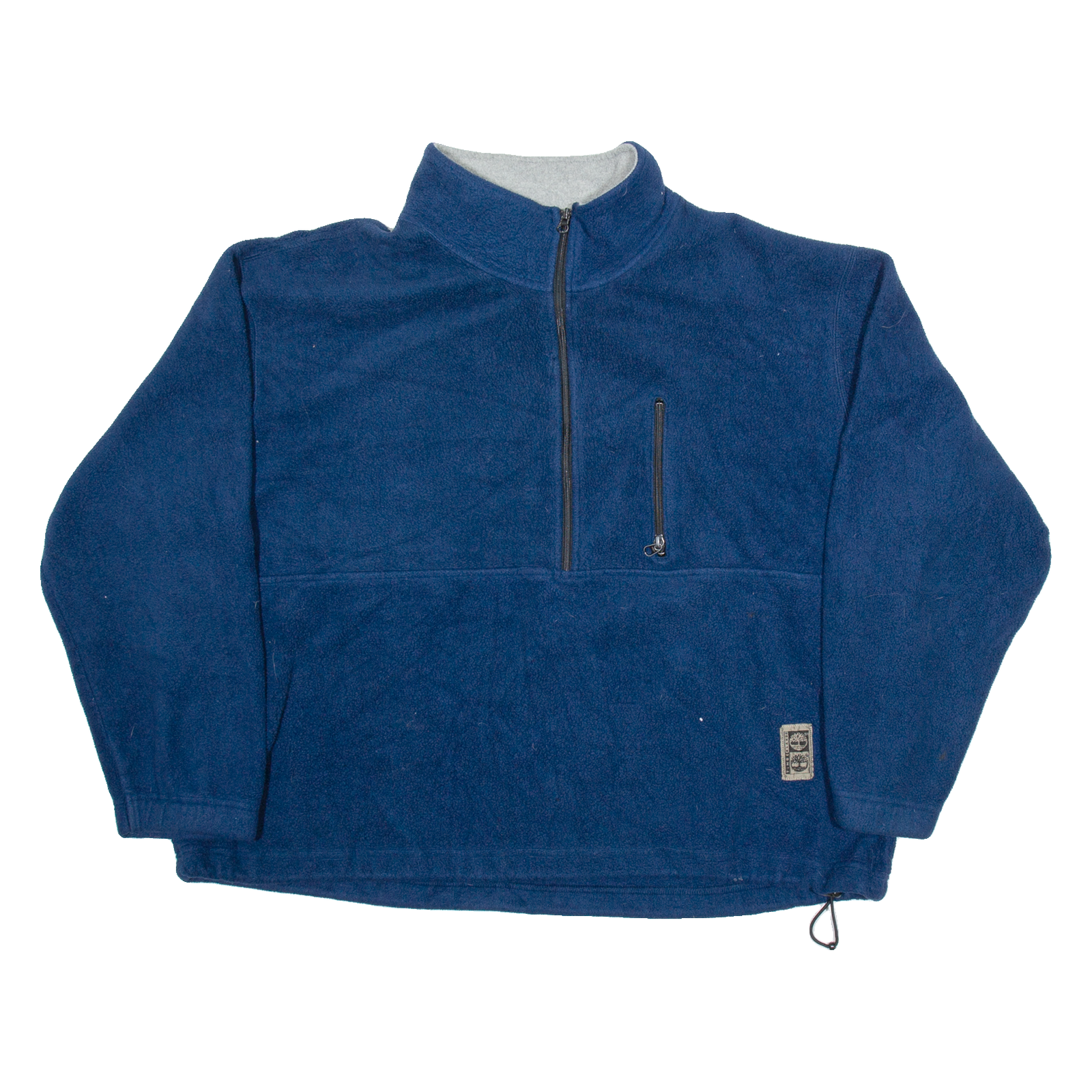 TIMBERLAND Mens Fleece Blue 1/4 Zip Tight Knit 2XL Refurbished - N/A refurbished available on Cerqular