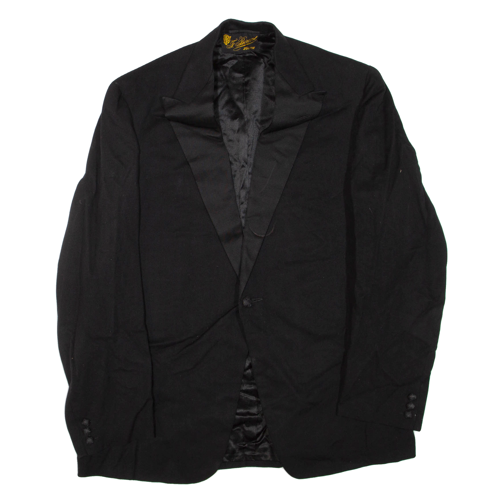 F. BEREND Mens Blazer Jacket Black L Refurbished - N/A refurbished available on Cerqular